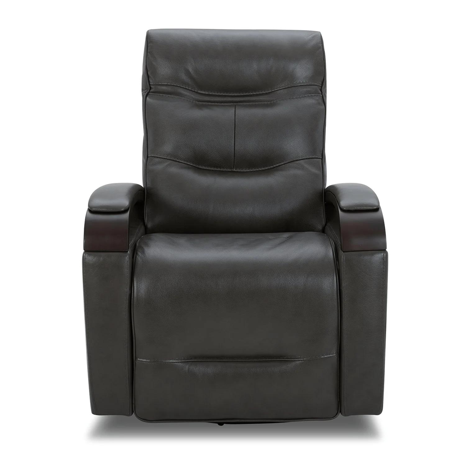Gentry Leather Power Swivel Glider Recliner with Charging Port - Image 16