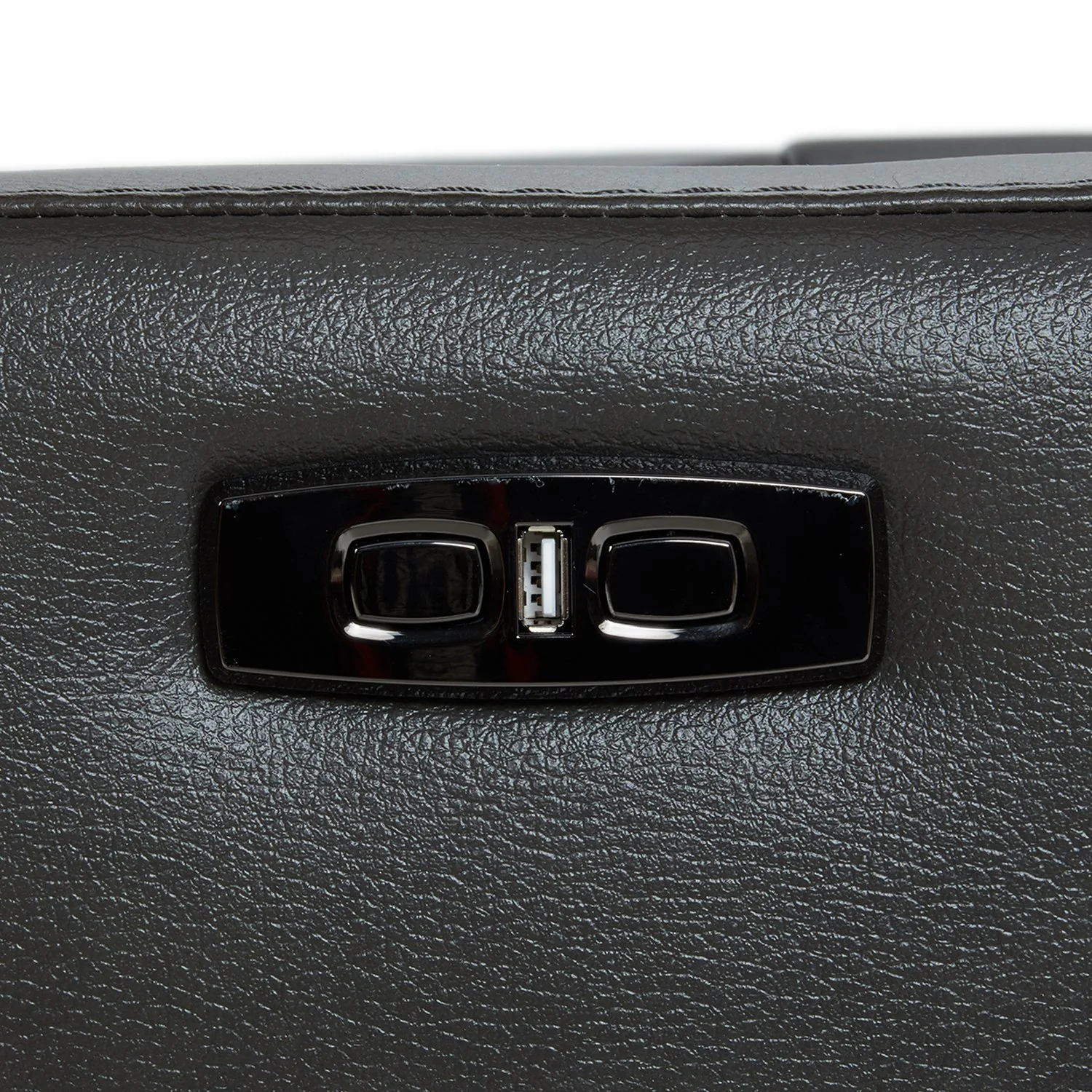 Gentry Leather Power Swivel Glider Recliner with Charging Port - Image 17