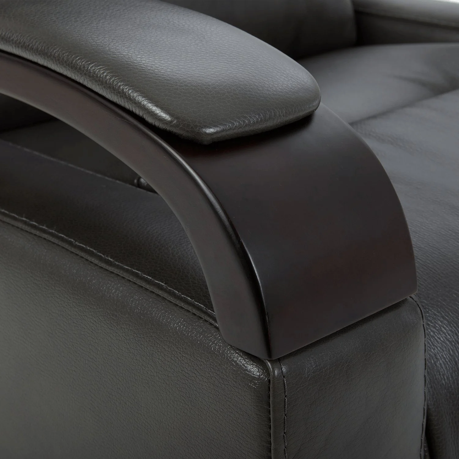 Gentry Leather Power Swivel Glider Recliner with Charging Port - Image 18