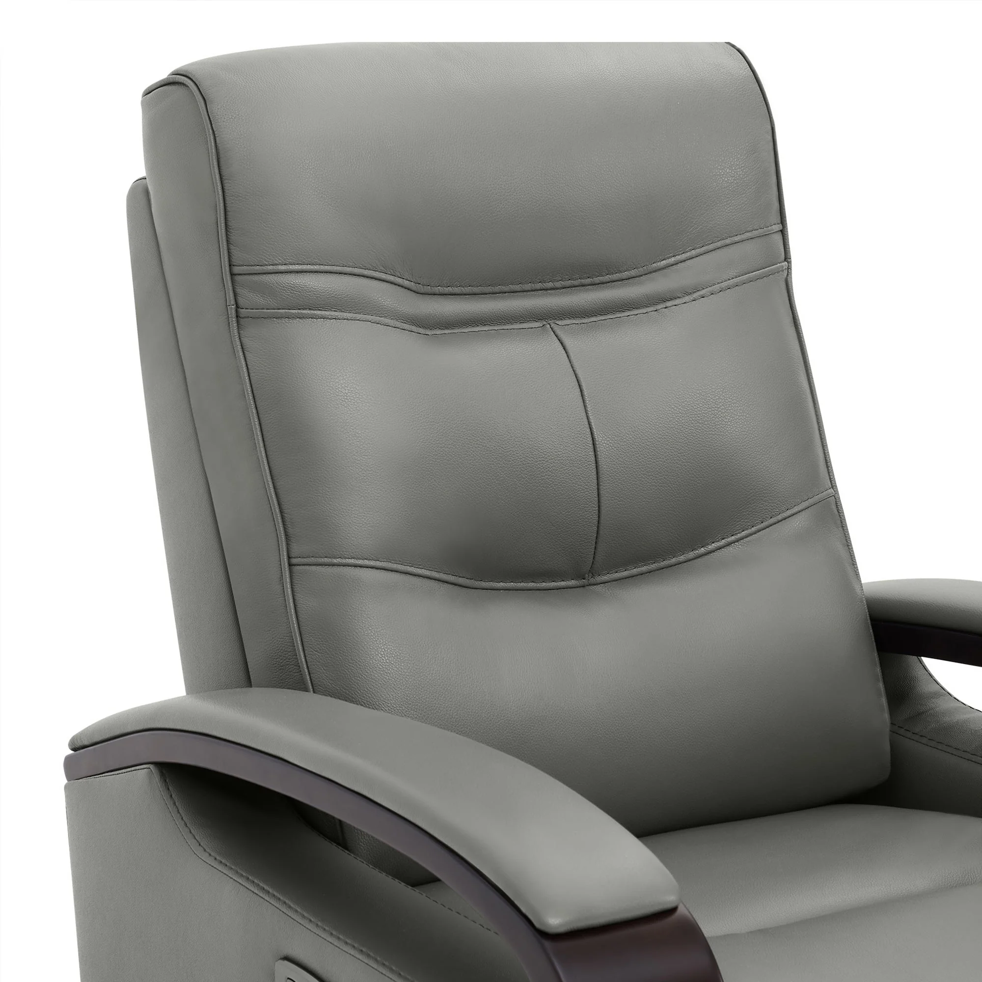 Gentry Leather Power Swivel Glider Recliner with Charging Port - Image 23