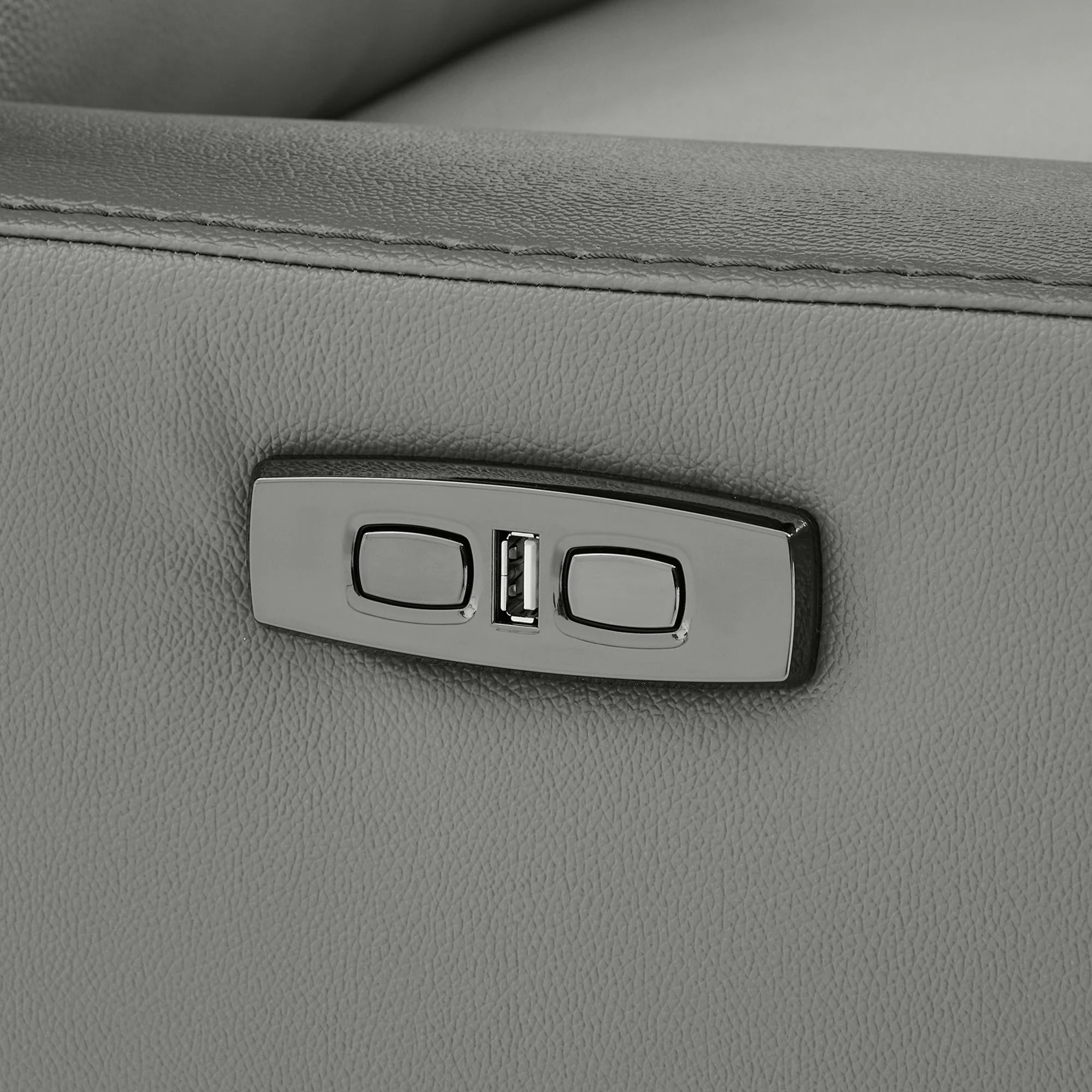 Gentry Leather Power Swivel Glider Recliner with Charging Port - Image 24