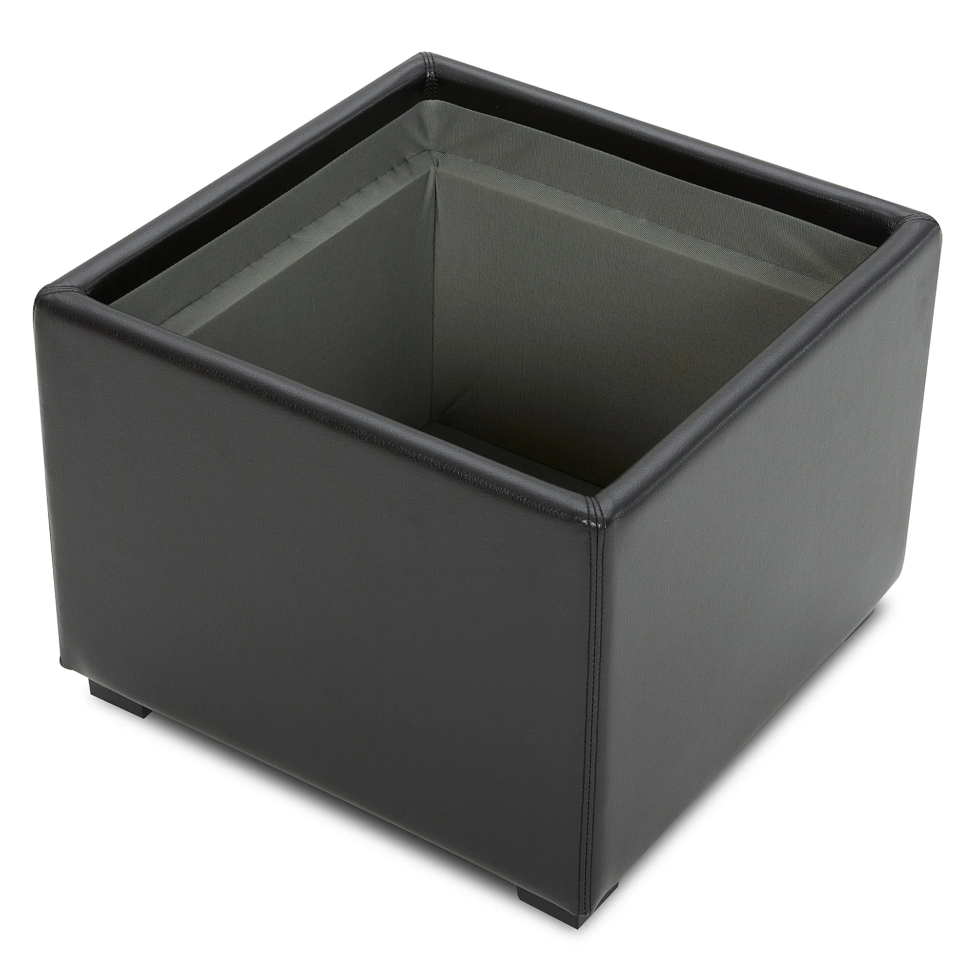 Cube Storage Ottoman - Fabric & Leather - Image 15