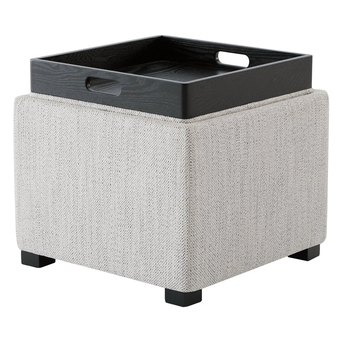 Cube Storage Ottoman - Fabric & Leather - Image 19