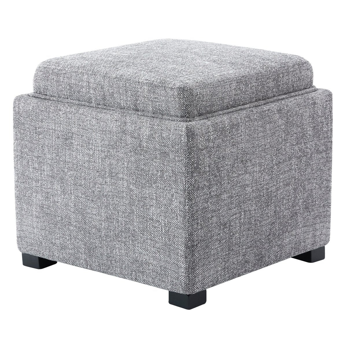 Cube Storage Ottoman - Fabric & Leather - Image 25