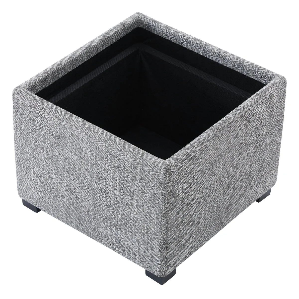Cube Storage Ottoman - Fabric & Leather - Image 27