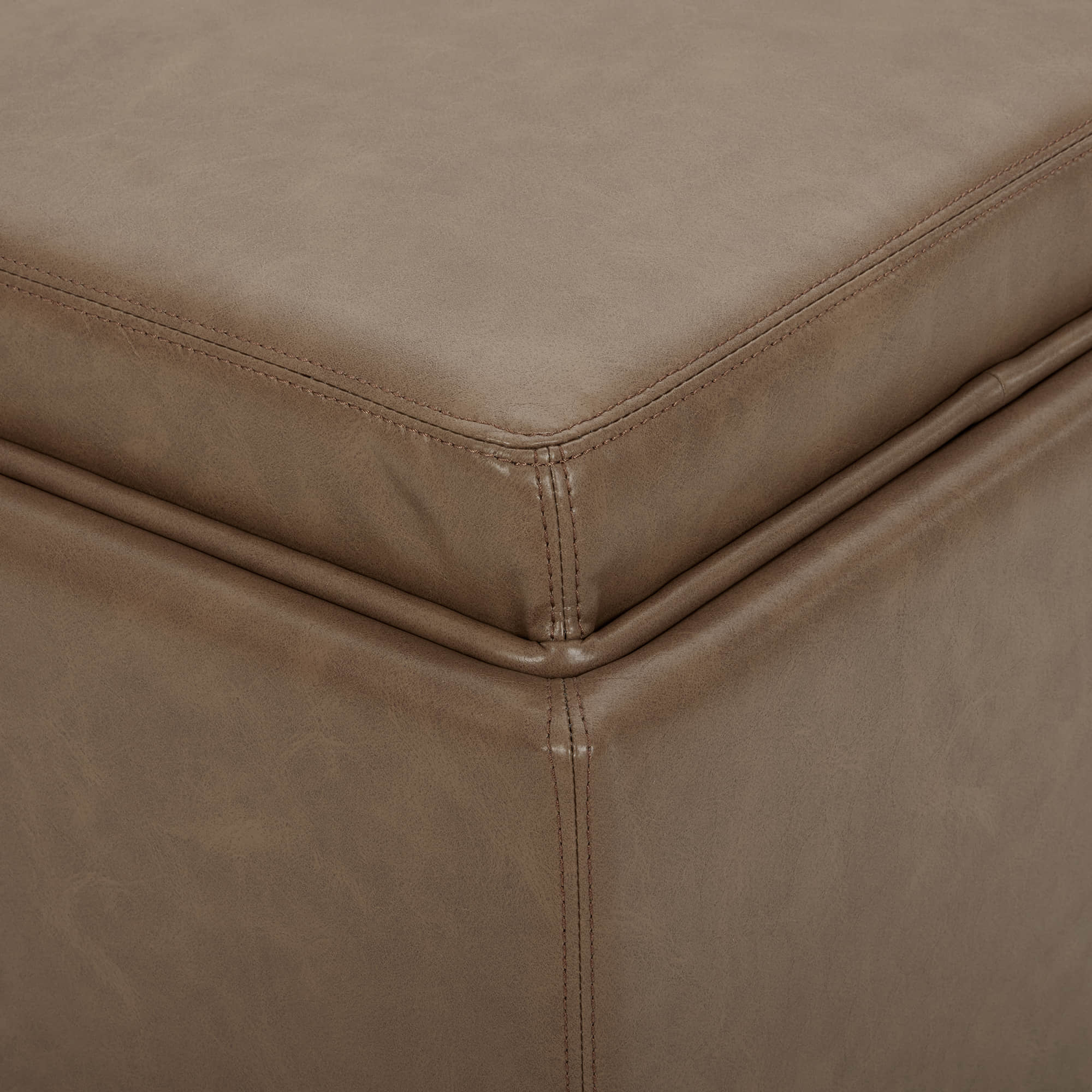 Cube Storage Ottoman - Fabric & Leather - Image 39