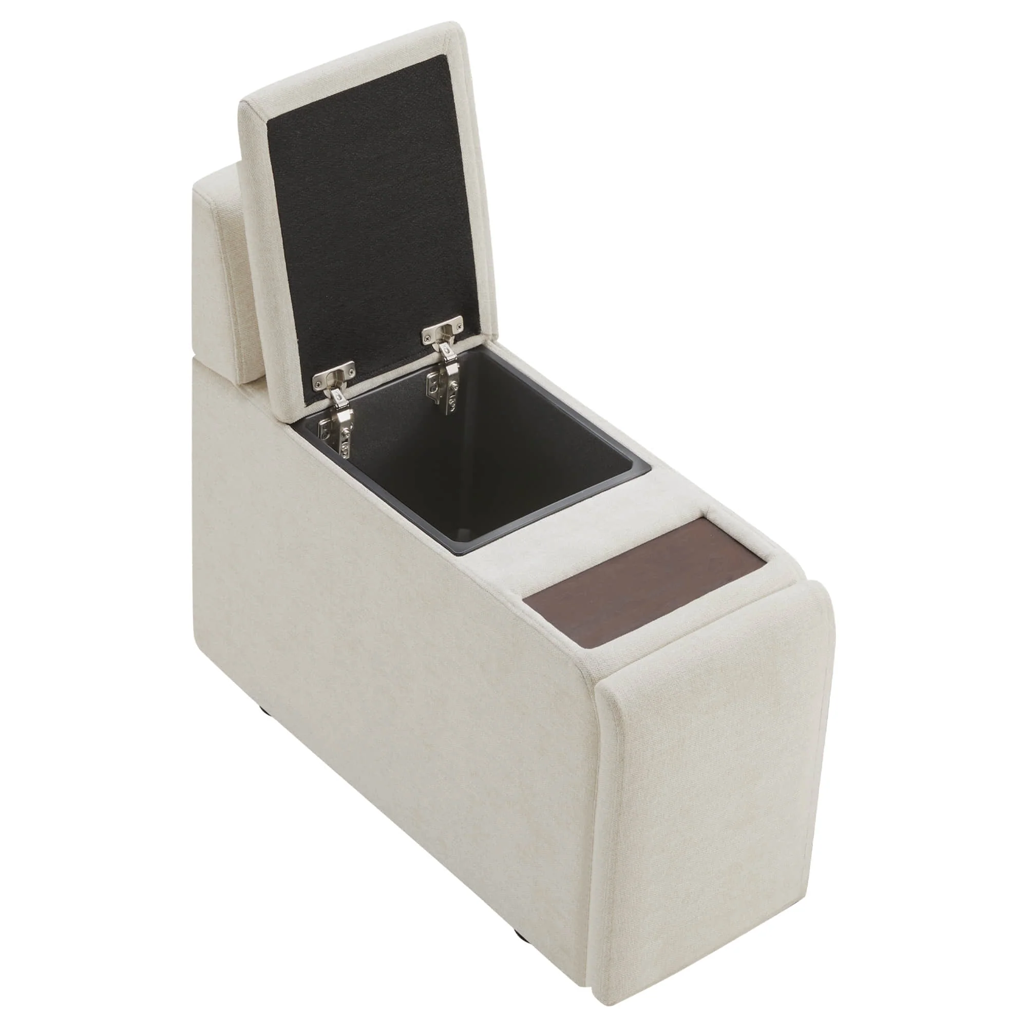 Delaney 6-Seat Modular Sofa Chaise with Storage Ottomans - Image 18