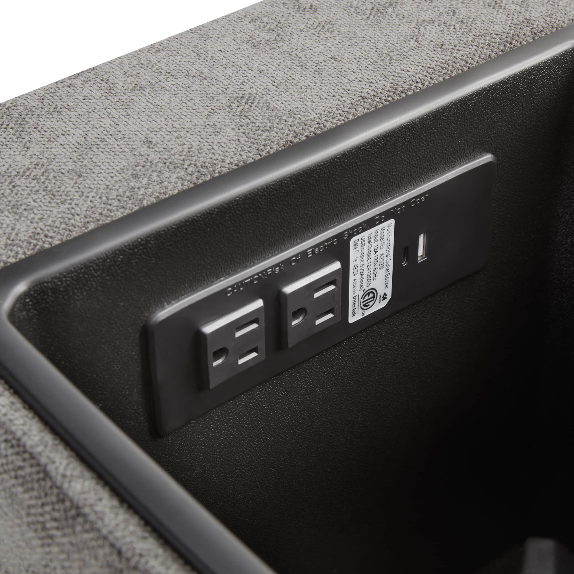 Delaney 6-Seat Modular Sofa Chaise with Storage Ottomans - Image 34