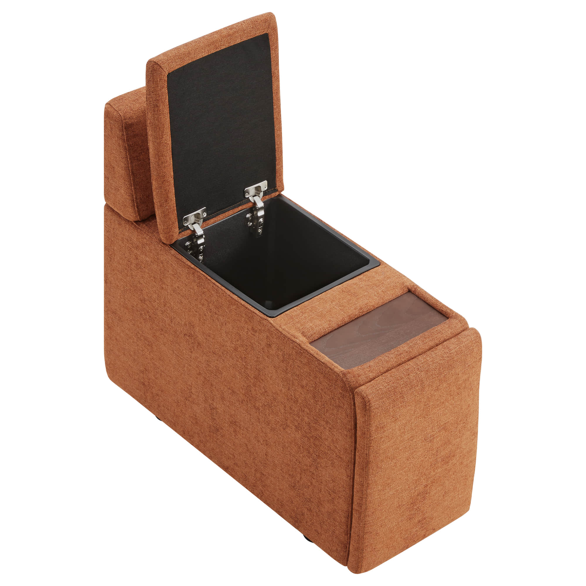 Delaney 6-Seat Modular Sofa Chaise with Storage Ottomans - Image 62