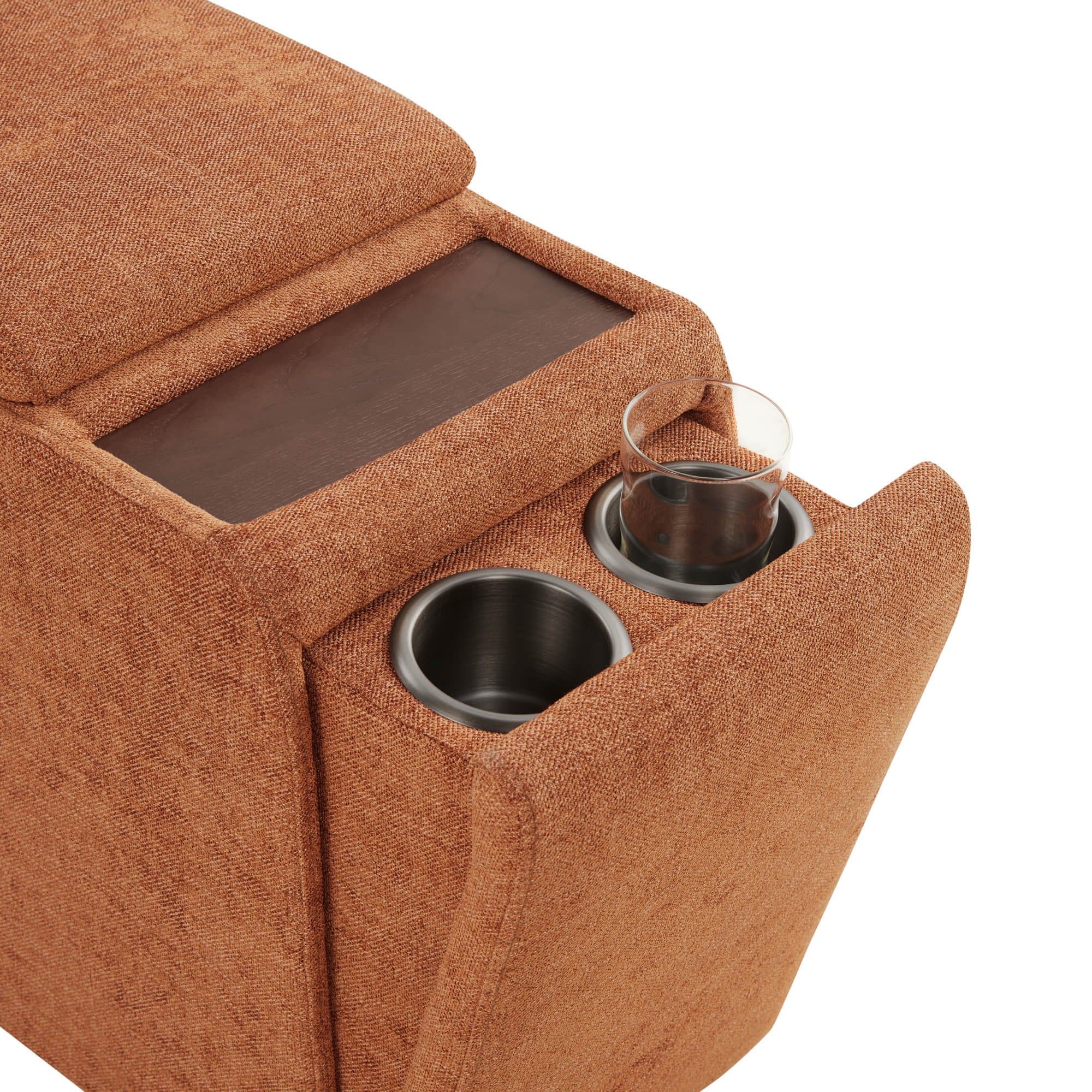 Delaney 6-Seat Modular Sofa Chaise with Storage Ottomans - Image 49