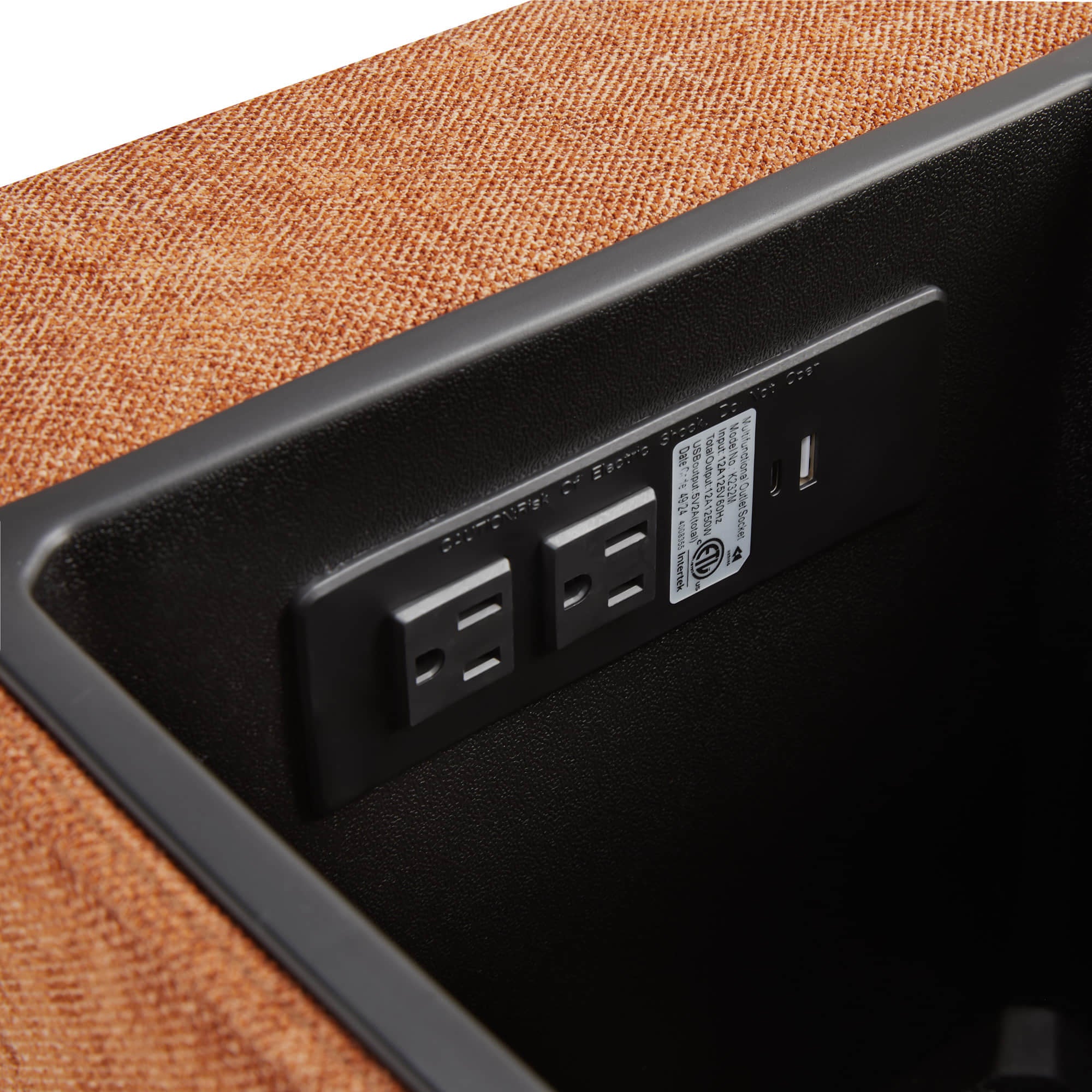 Delaney 6-Seat Modular Sofa Chaise with Storage Ottomans - Image 50