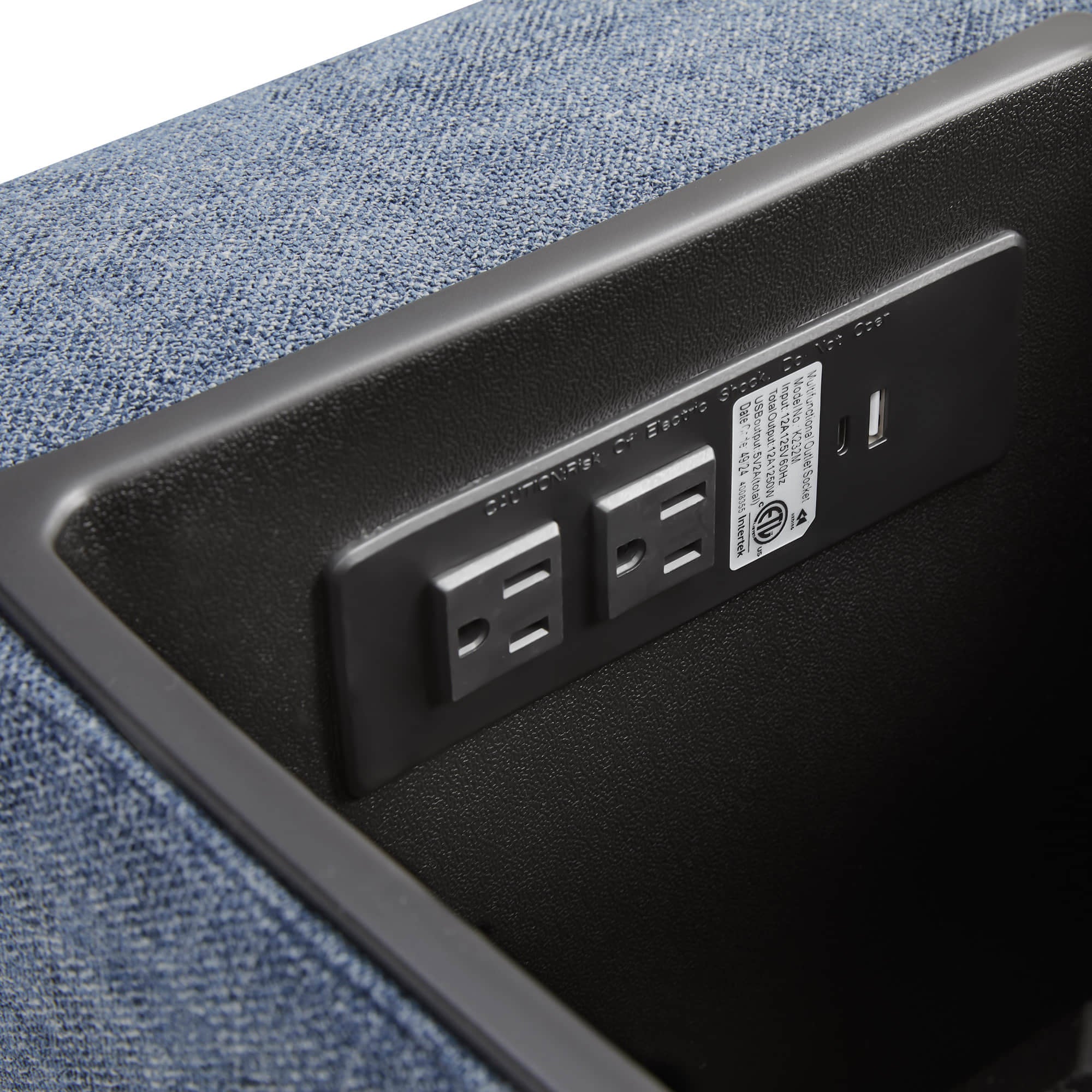 Delaney 6-Seat Modular Sofa Chaise with Storage Ottomans - Image 65