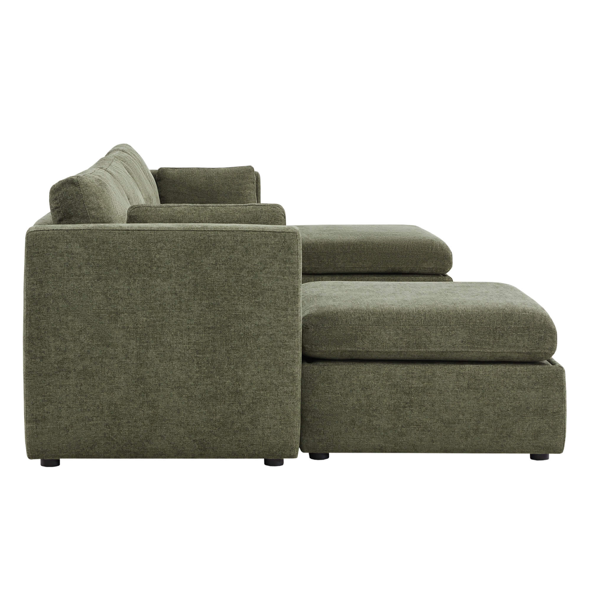 Delaney 6-Seat Modular Sofa Chaise with Storage Ottomans - Image 104