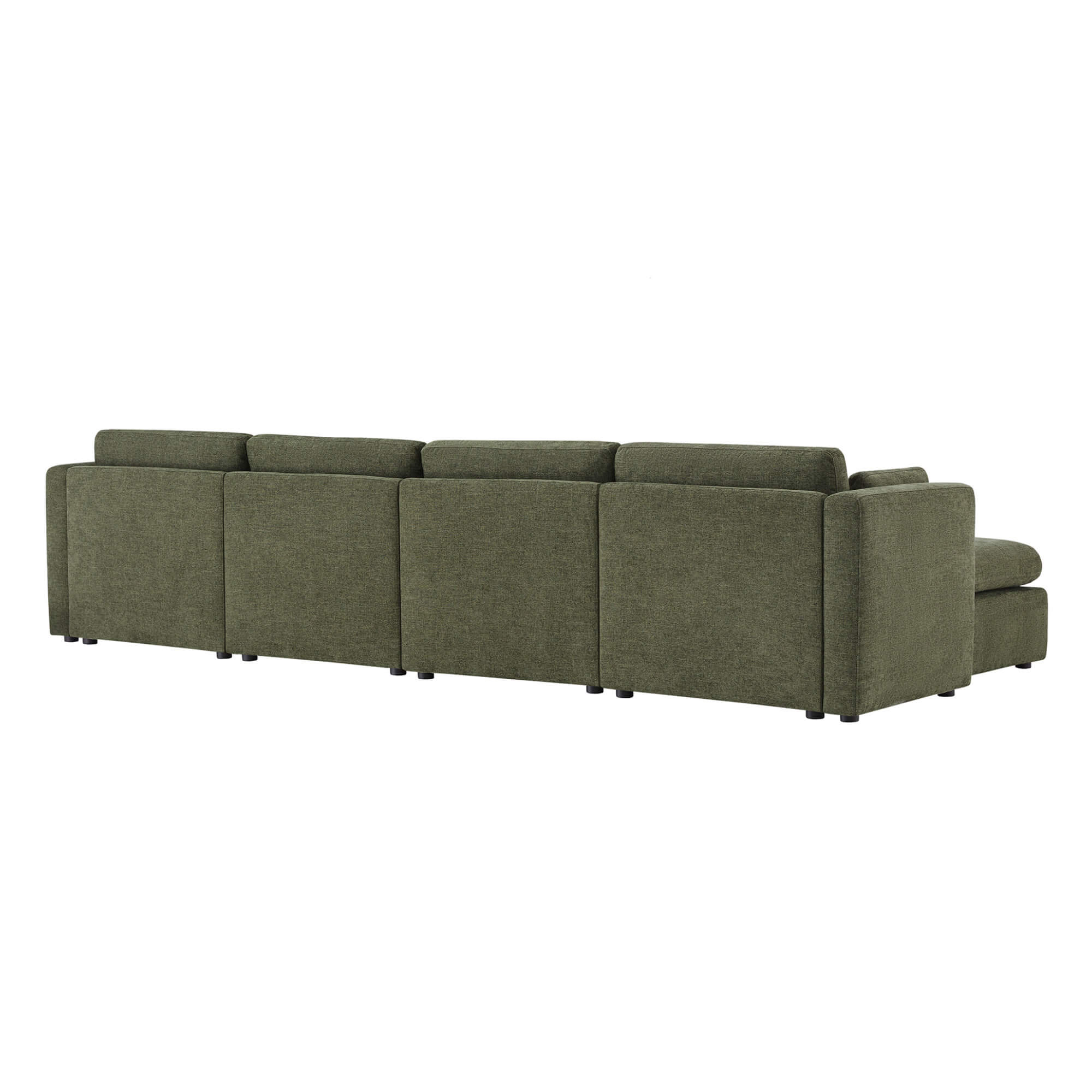 Delaney 6-Seat Modular Sofa Chaise with Storage Ottomans - Image 106