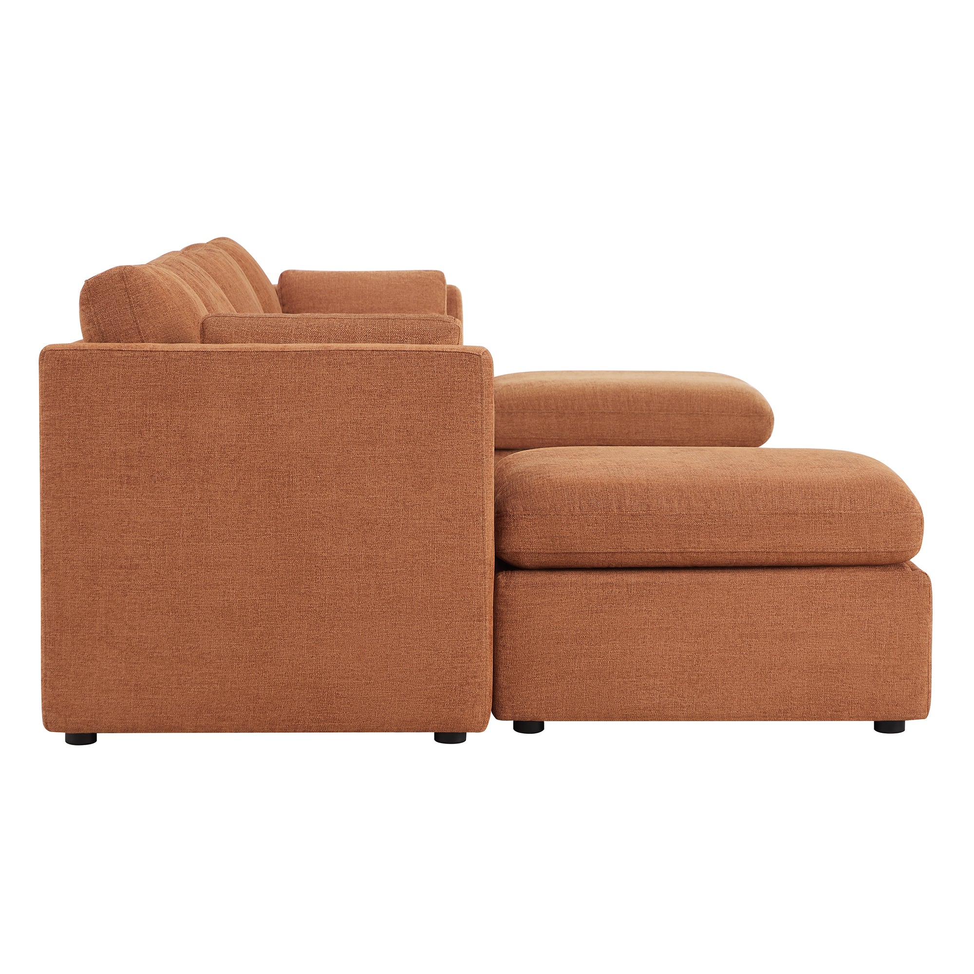 Delaney 6-Seat Modular Sofa Chaise with Storage Ottomans - Image 85