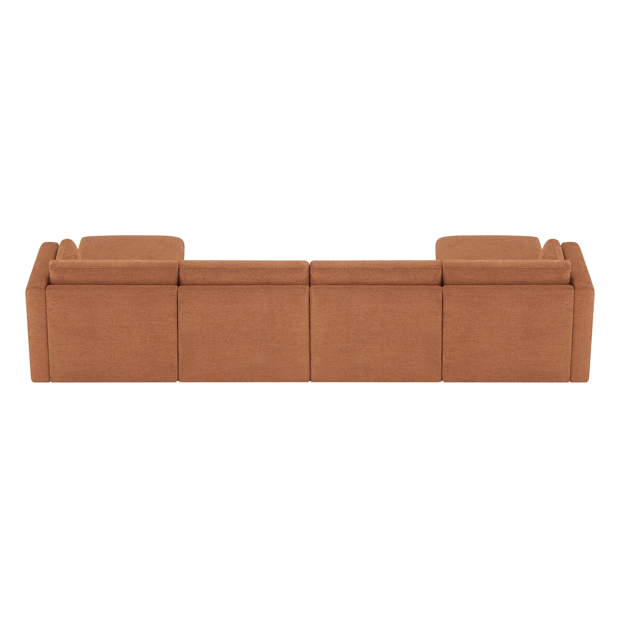 Delaney 6-Seat Modular Sofa Chaise with Storage Ottomans - Image 86