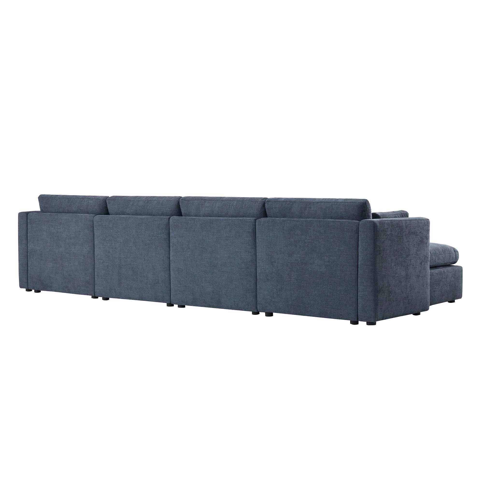 Delaney 6-Seat Modular Sofa Chaise with Storage Ottomans - Image 98