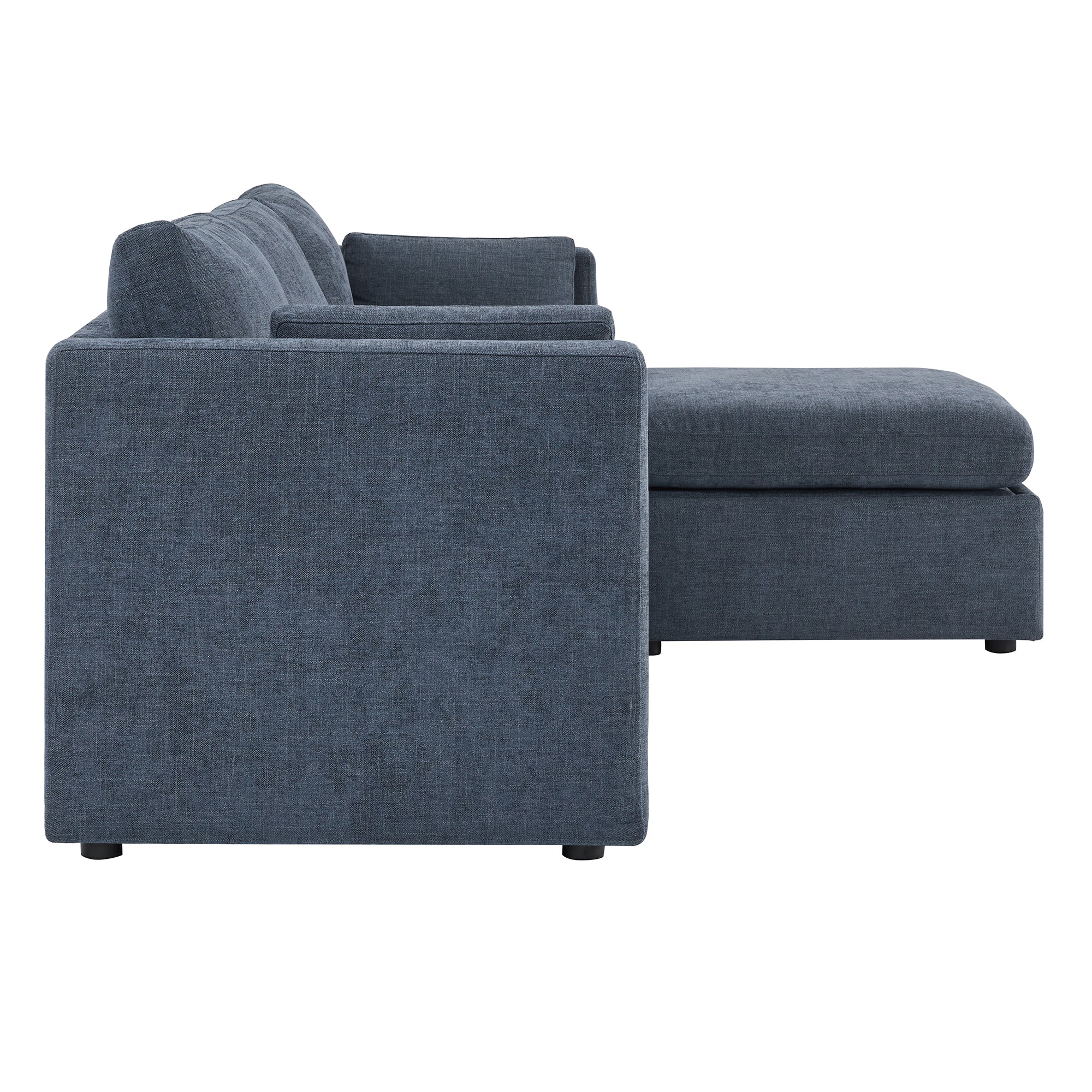 Delaney 4-Seat Modular Sofa Chaise with Storage Ottoman - Image 100