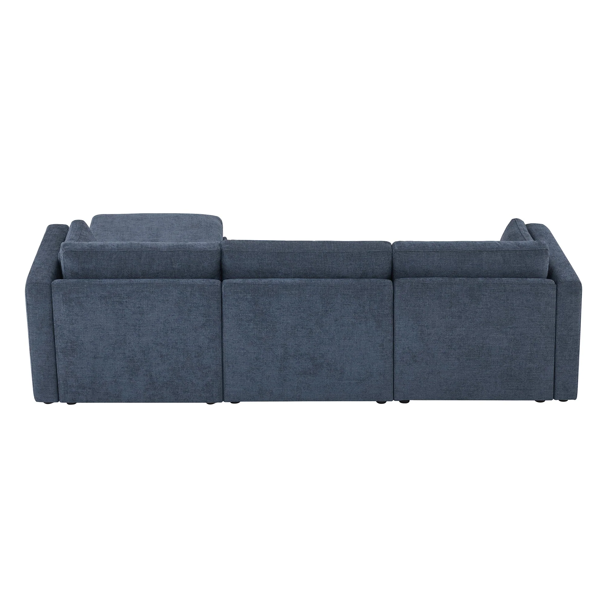 Delaney 4-Seat Modular Sofa Chaise with Storage Ottoman - Image 101