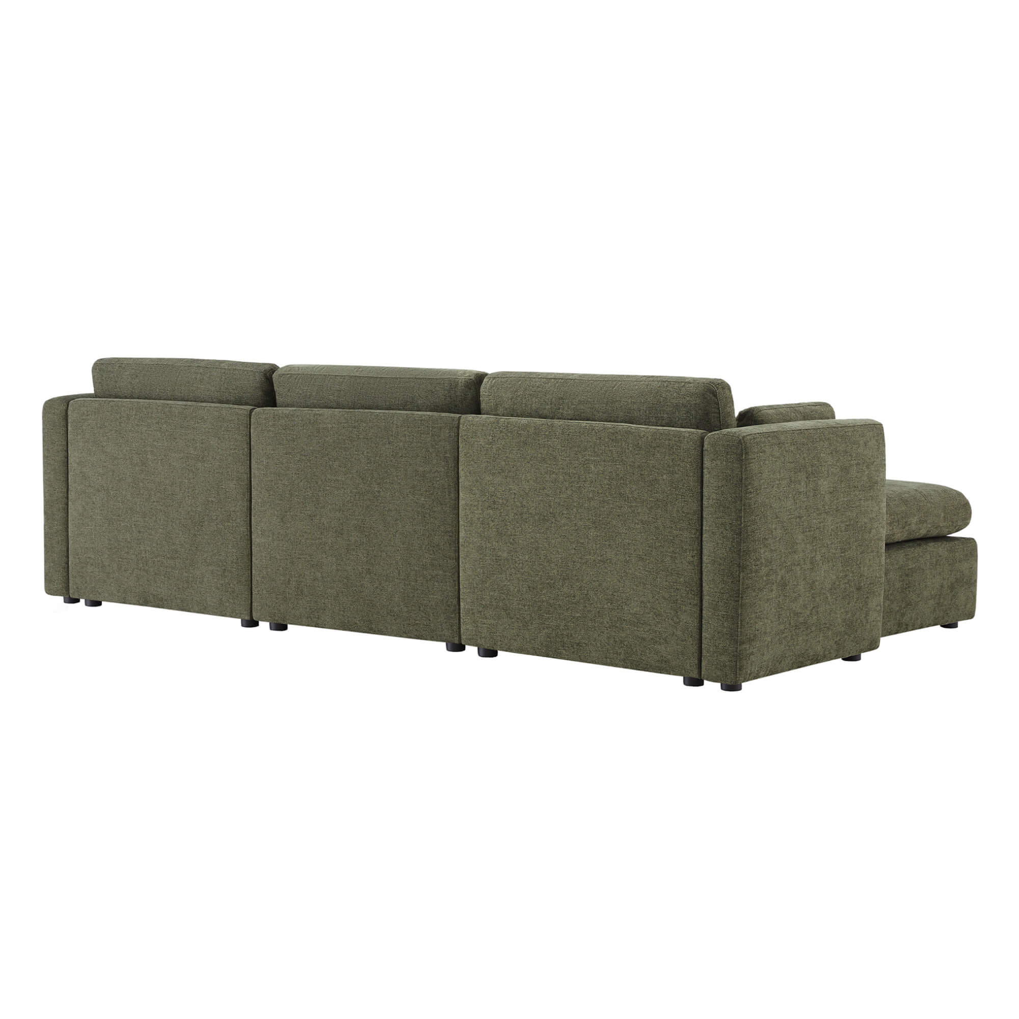 Delaney 4-Seat Modular Sofa Chaise with Storage Ottoman - Image 110