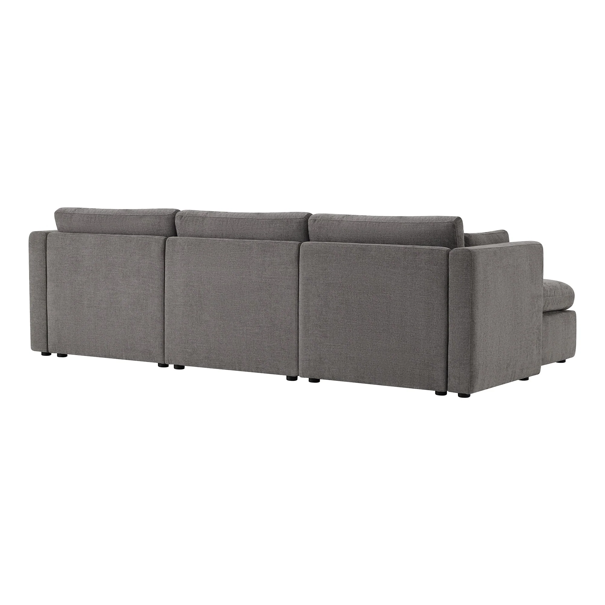 Delaney 4-Seat Modular Sofa Chaise with Storage Ottoman - Image 70