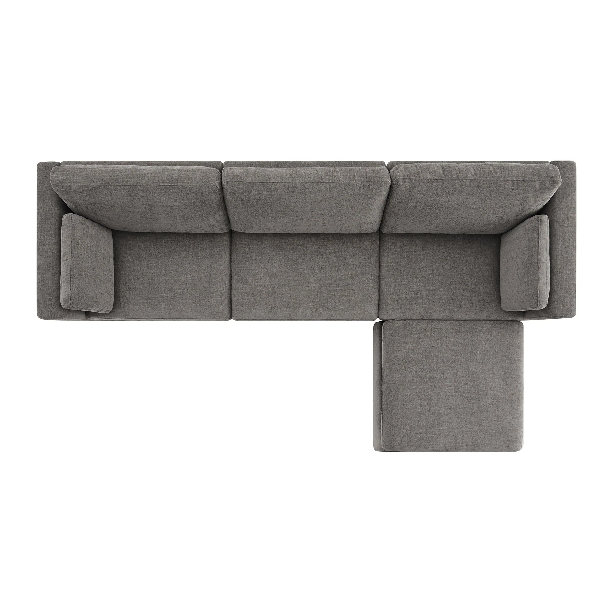 Delaney 4-Seat Modular Sofa Chaise with Storage Ottoman - Image 79