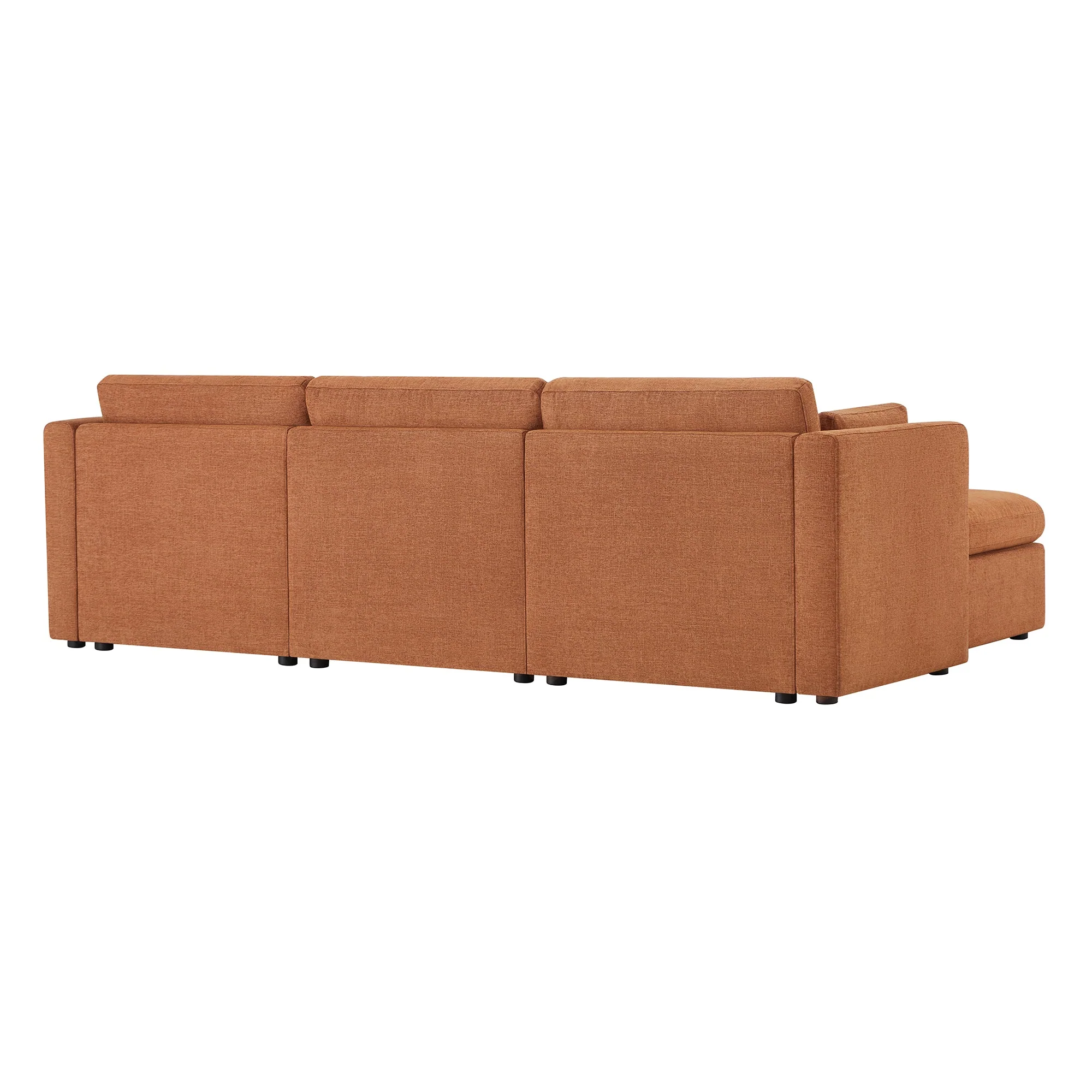 Delaney 4-Seat Modular Sofa Chaise with Storage Ottoman - Image 90