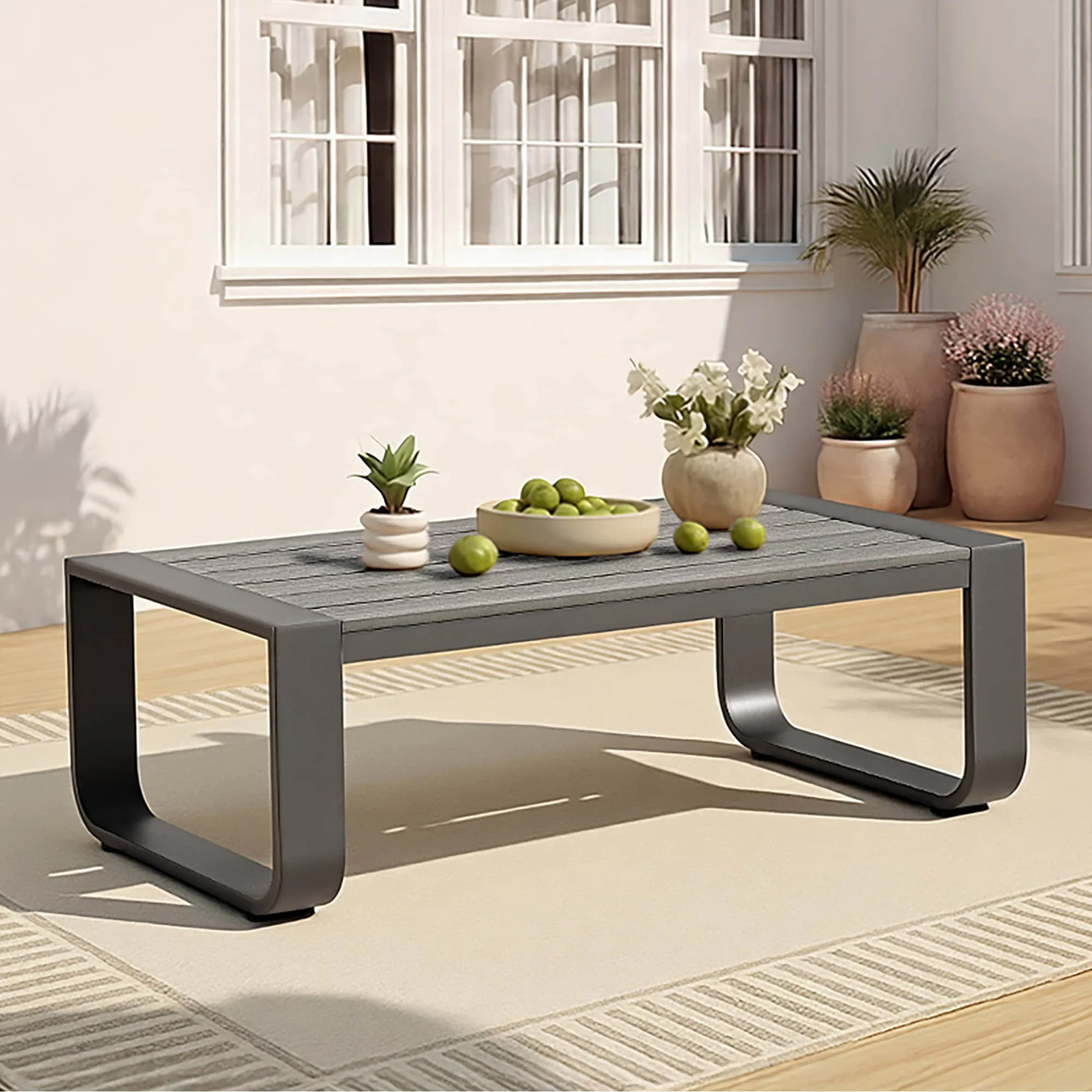 Dylan Modern Outdoor Patio Coffee Table - Image 3