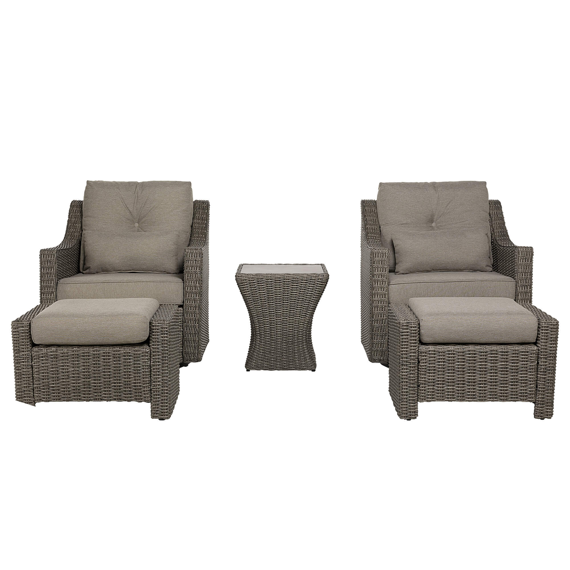 Elara Rattan Outdoor 5-Piece Patio Set - Image 16