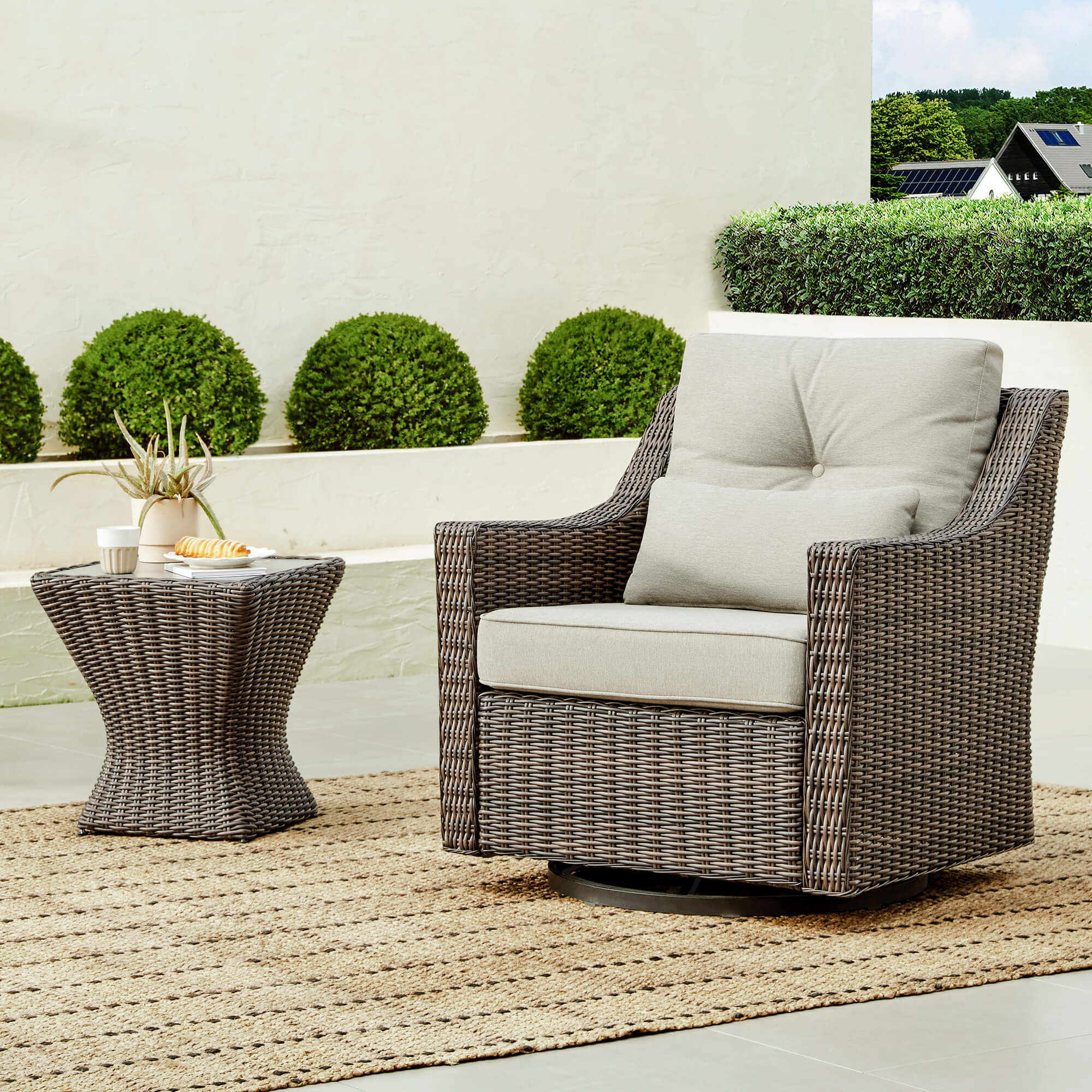 Elara Rattan Outdoor 5-Piece Patio Set - Image 73