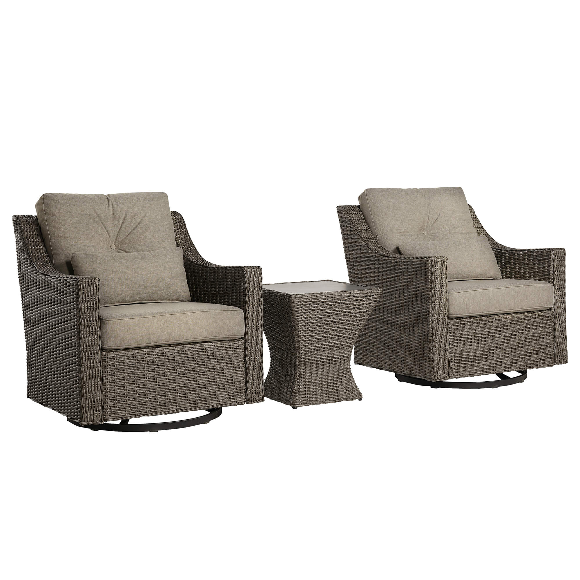 Elara Rattan Outdoor Bistro Set - Image 4