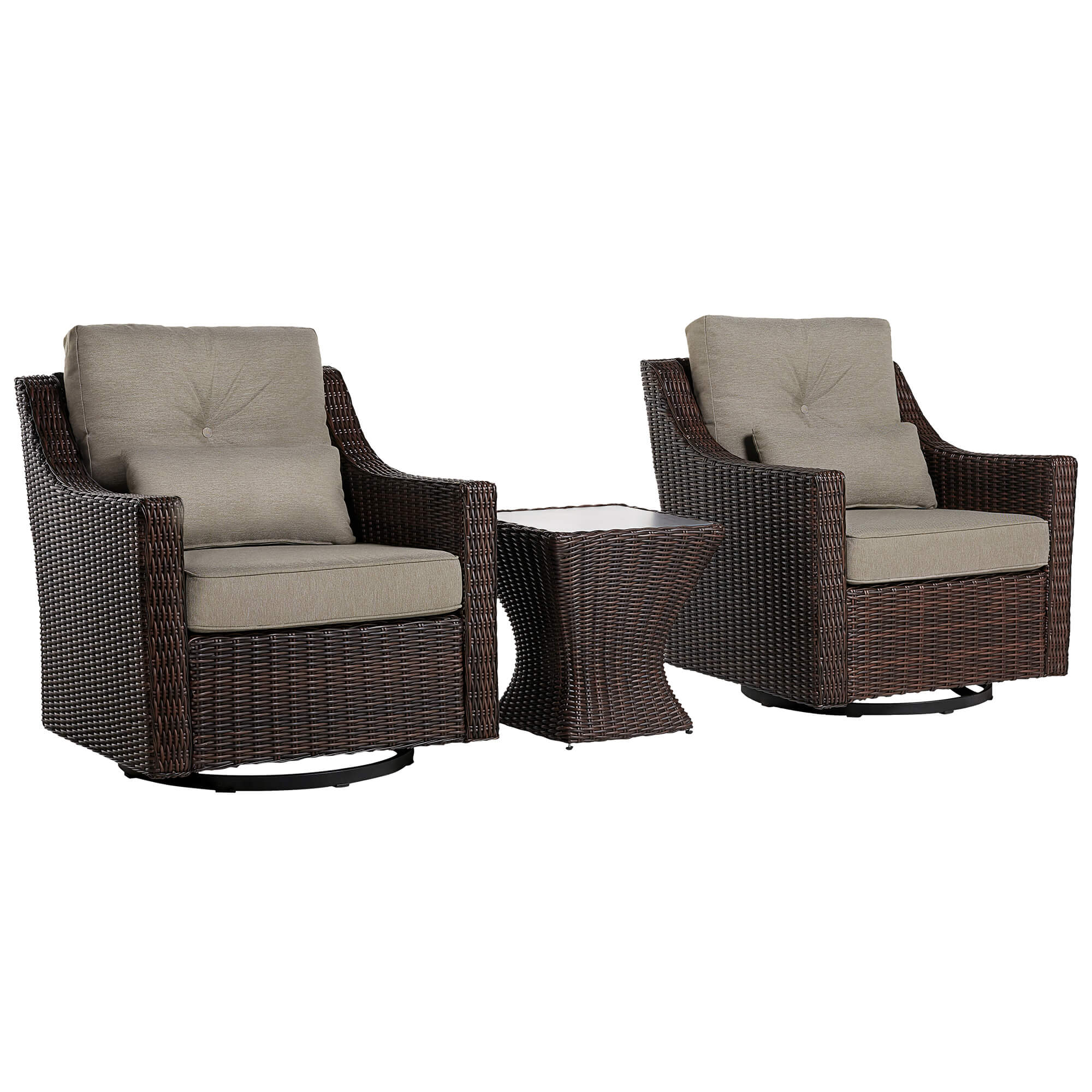 Elara Rattan Outdoor Bistro Set - Image 7