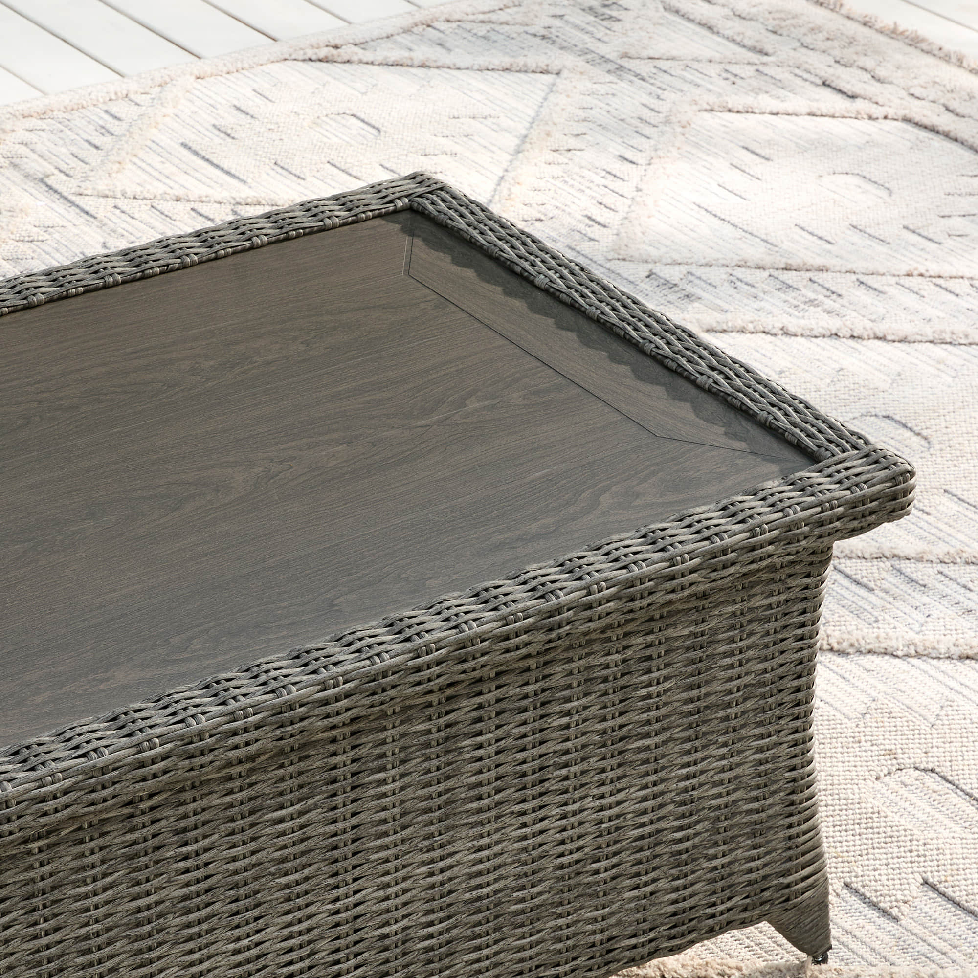 Elara Rattan Outdoor Coffee Table - Image 10