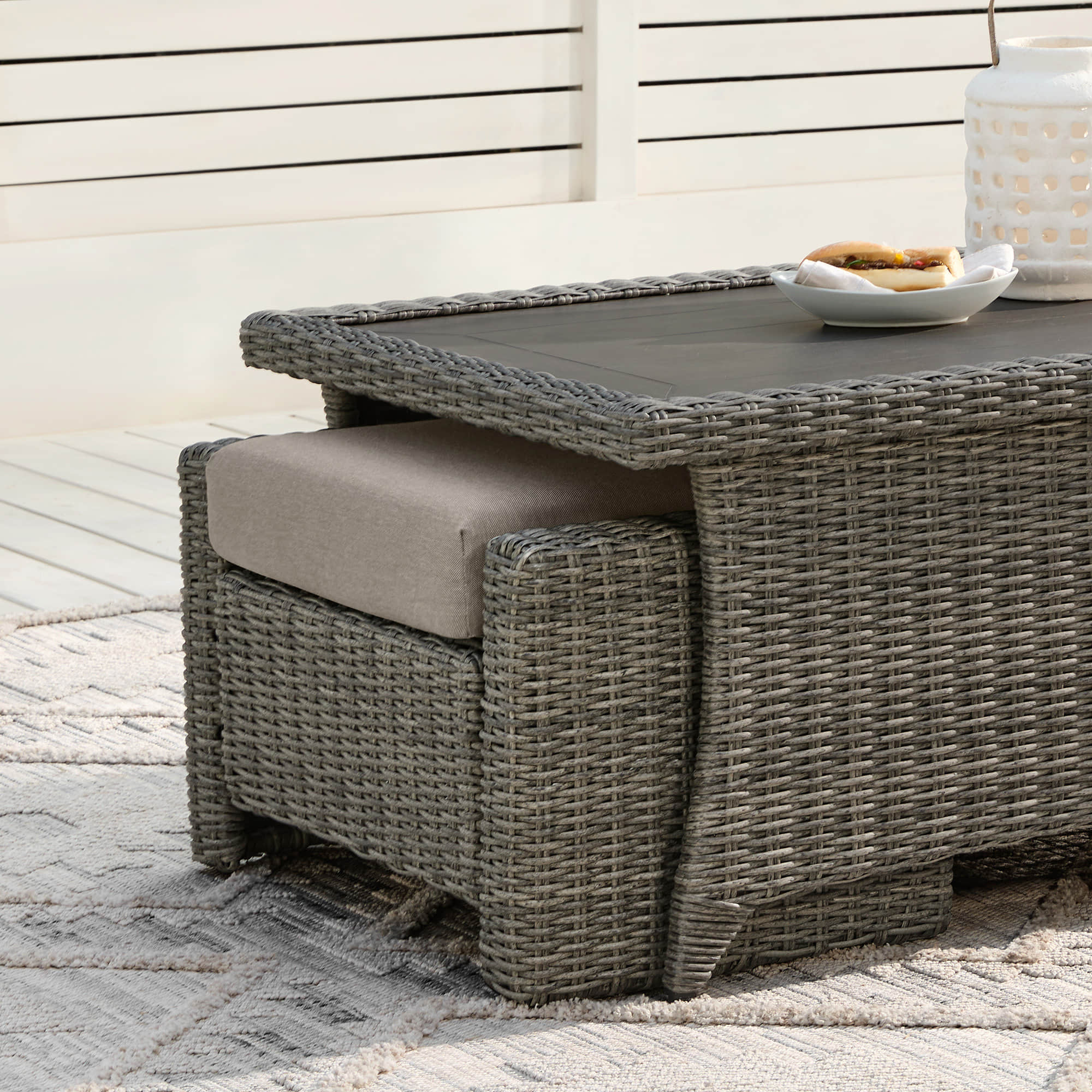 Elara Rattan Outdoor Coffee Table - Image 9