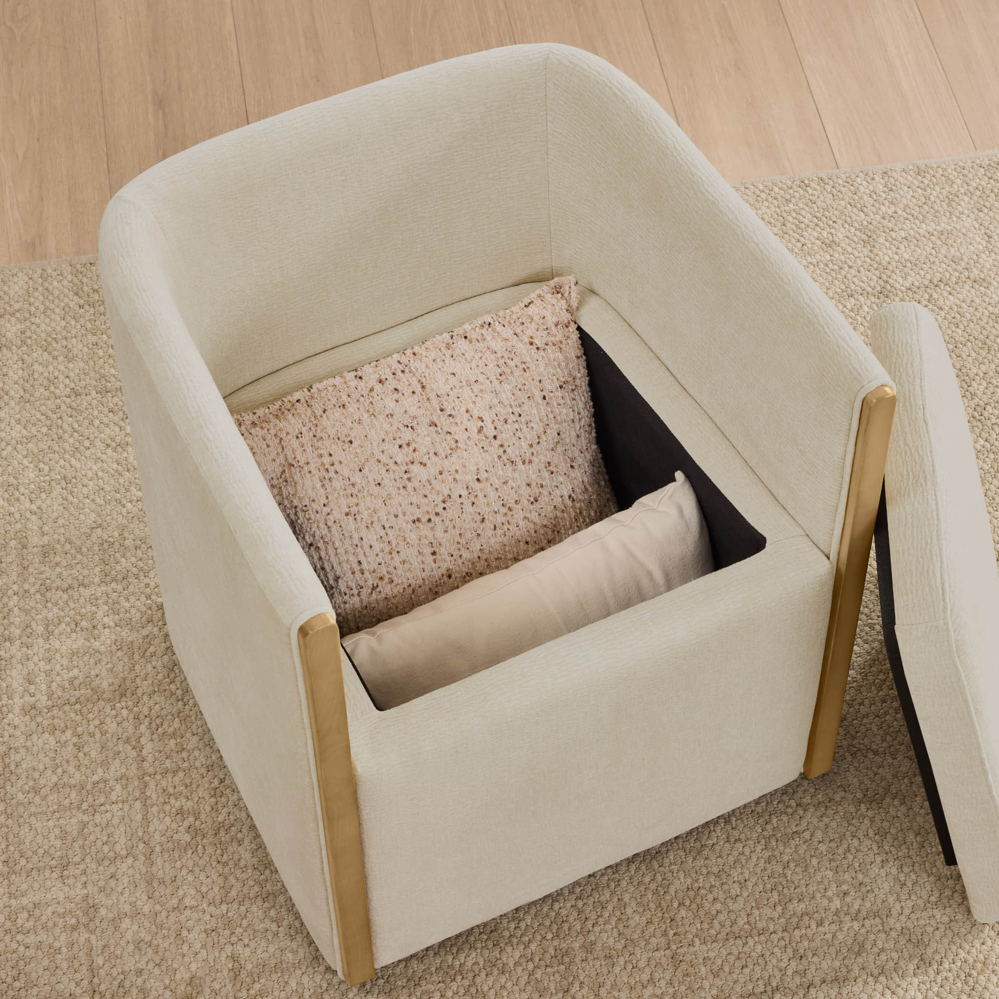 Elsa Rolling Dining Chair with Hidden Storage - Image 11