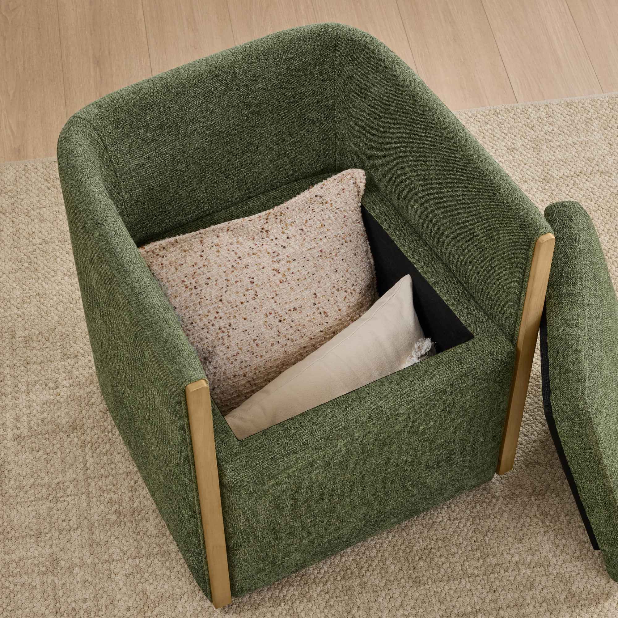 Elsa Rolling Dining Chair with Hidden Storage - Image 15