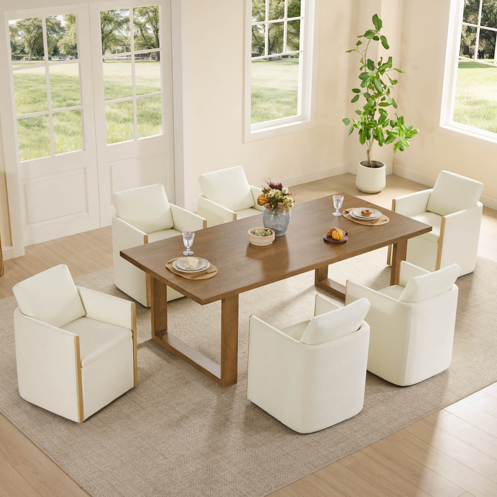 Elsa Rolling Dining Chair with Hidden Storage - Image 3