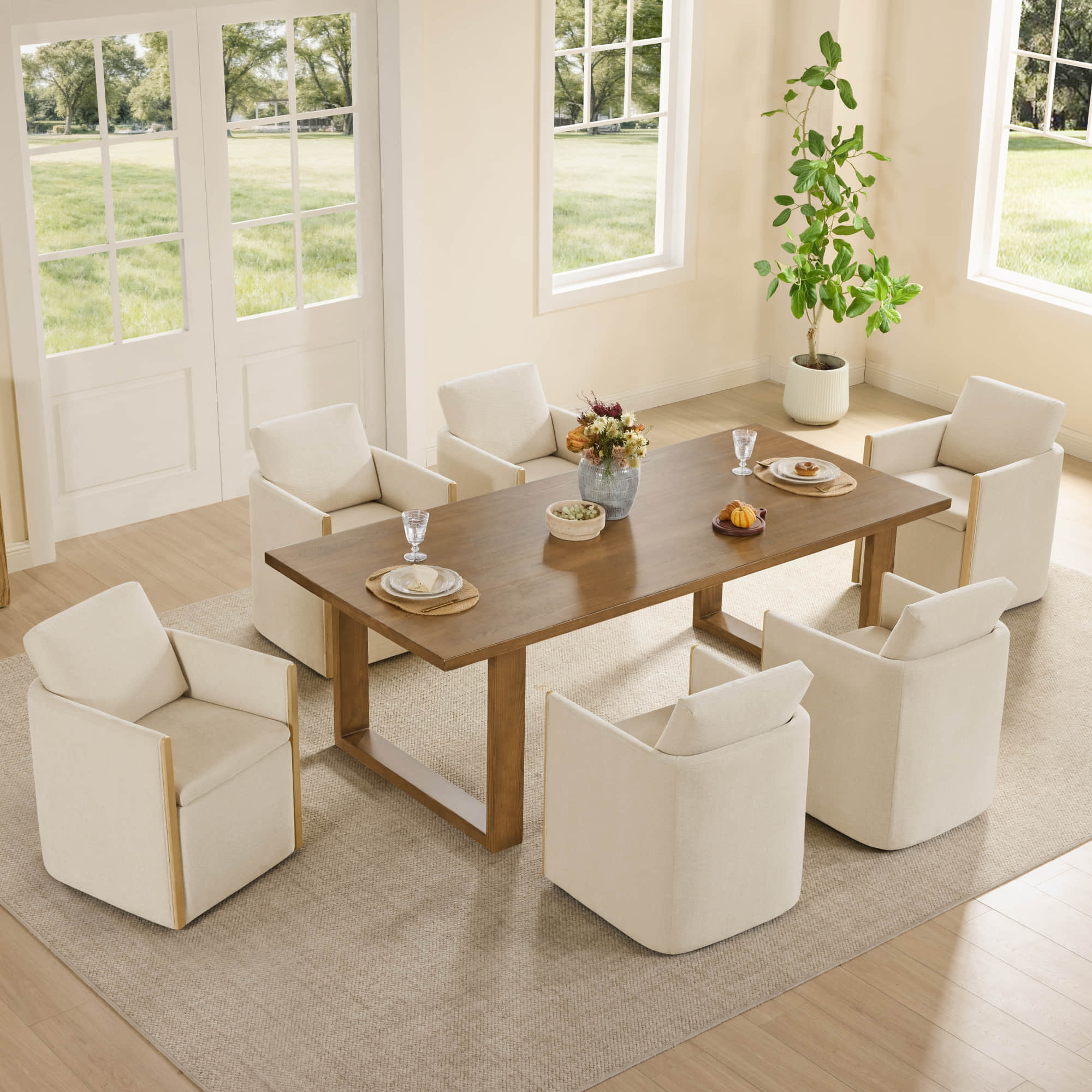 Elsa Rolling Dining Chair with Hidden Storage - Image 4