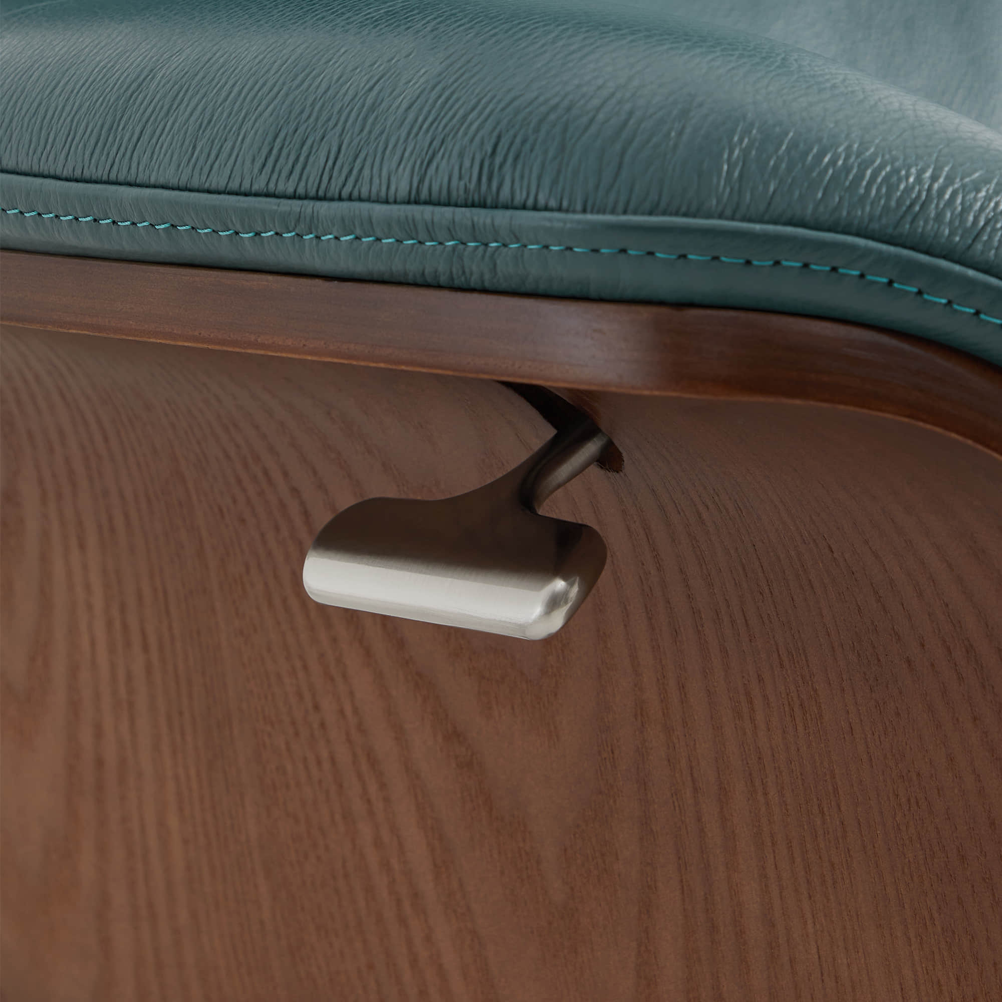 Elvin Genuine Leather Recliner Lounge Chair & Ottoman - Image 24