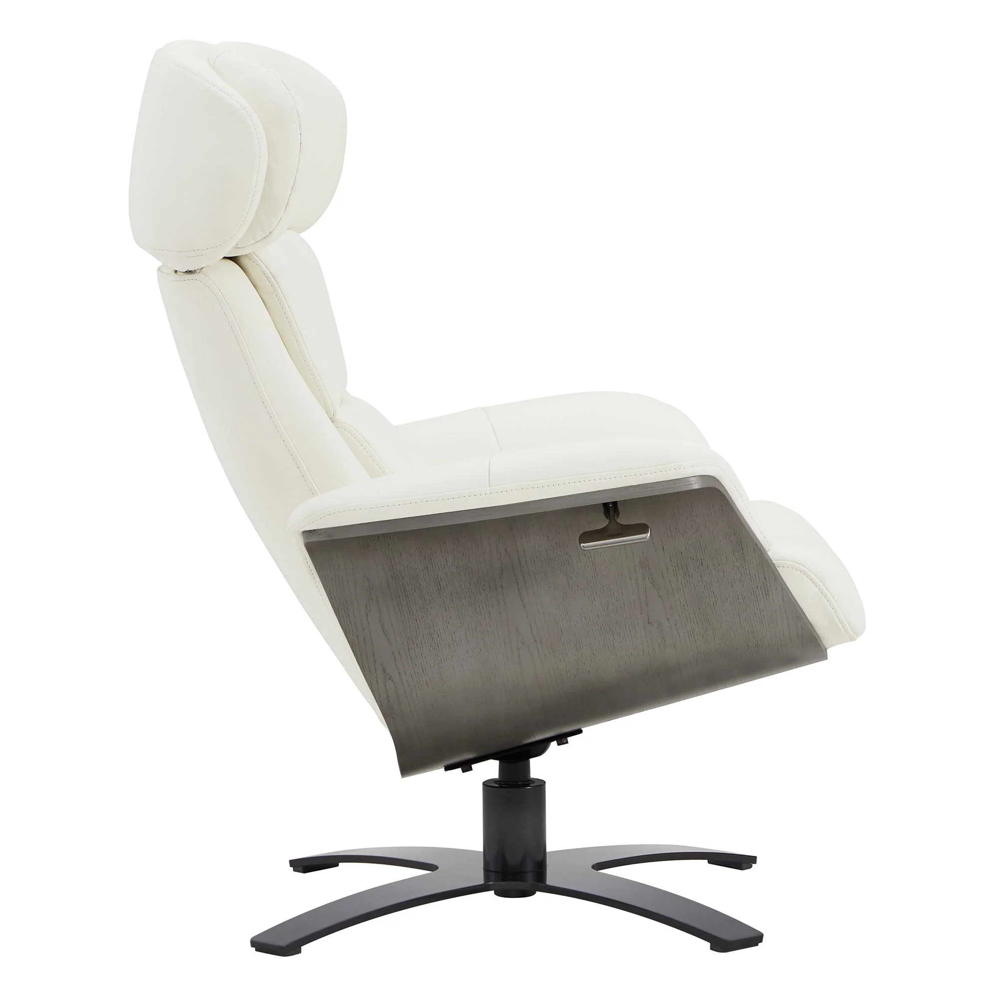 Elvin Genuine Leather Recliner Lounge Chair & Ottoman - Image 40