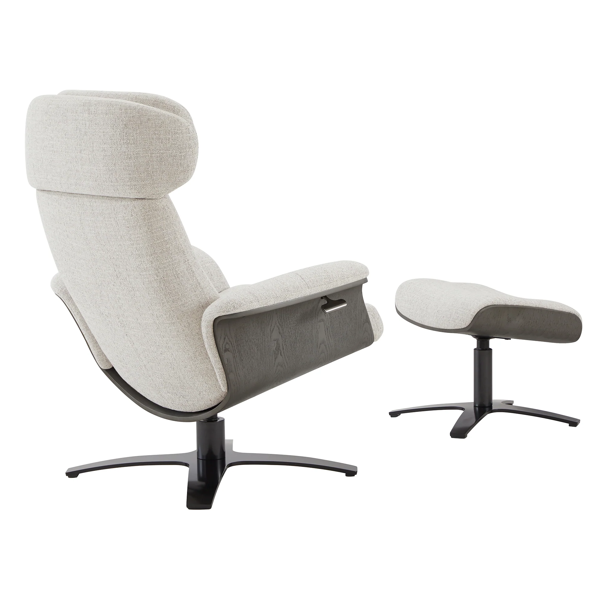 Elvin Genuine Leather Recliner Lounge Chair & Ottoman - Image 45