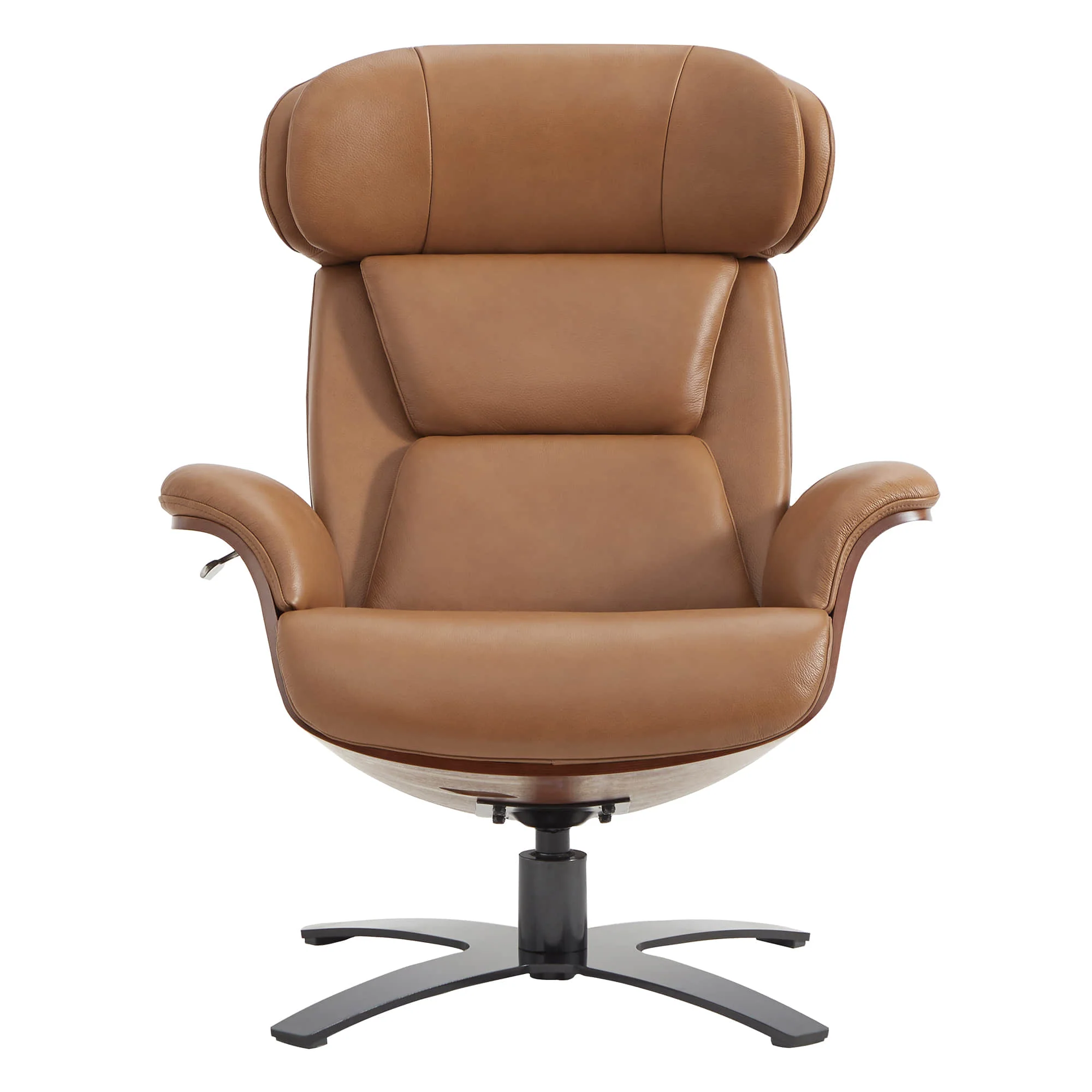 Elvin Genuine Leather Recliner Lounge Chair & Ottoman - Image 8