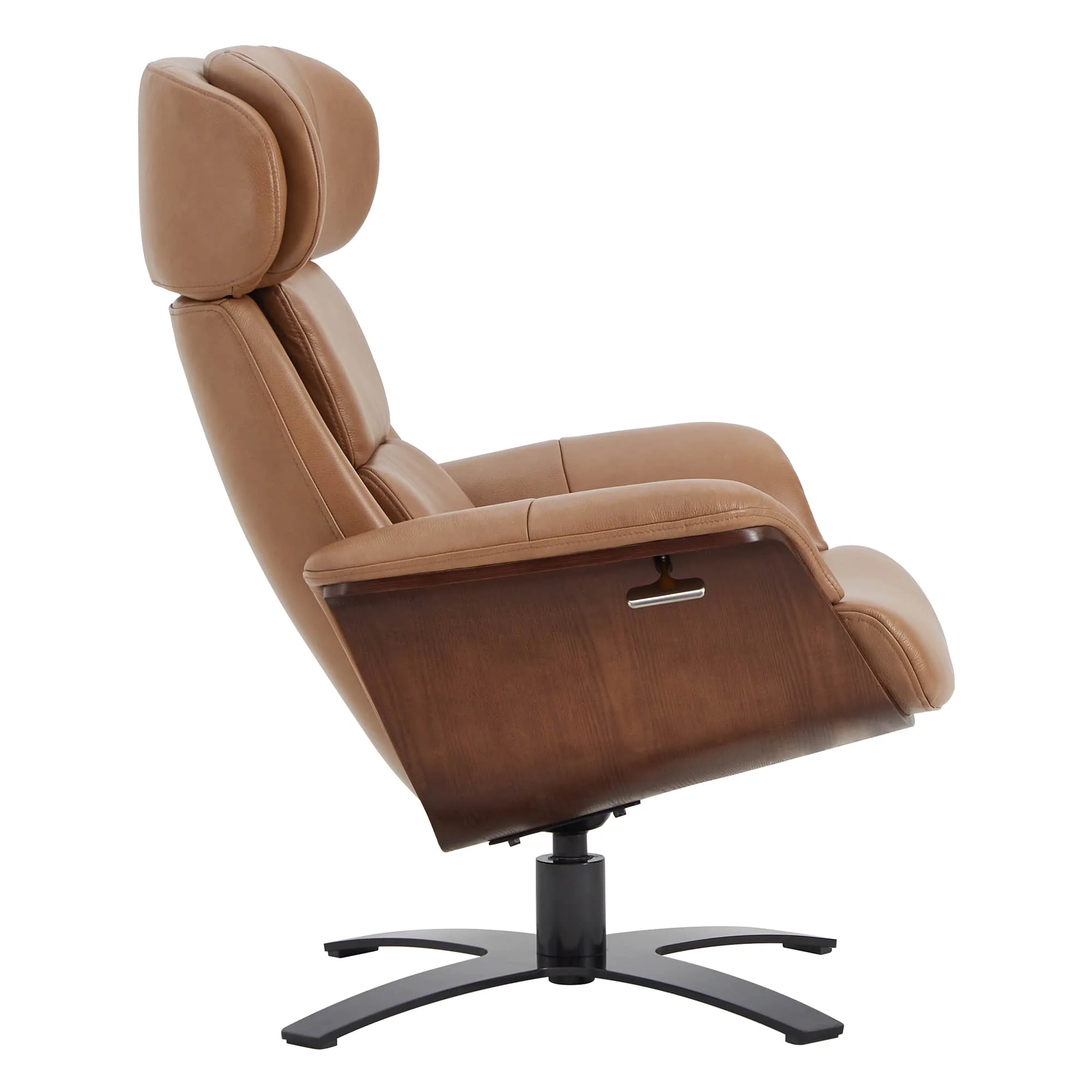 Elvin Genuine Leather Recliner Lounge Chair & Ottoman - Image 9