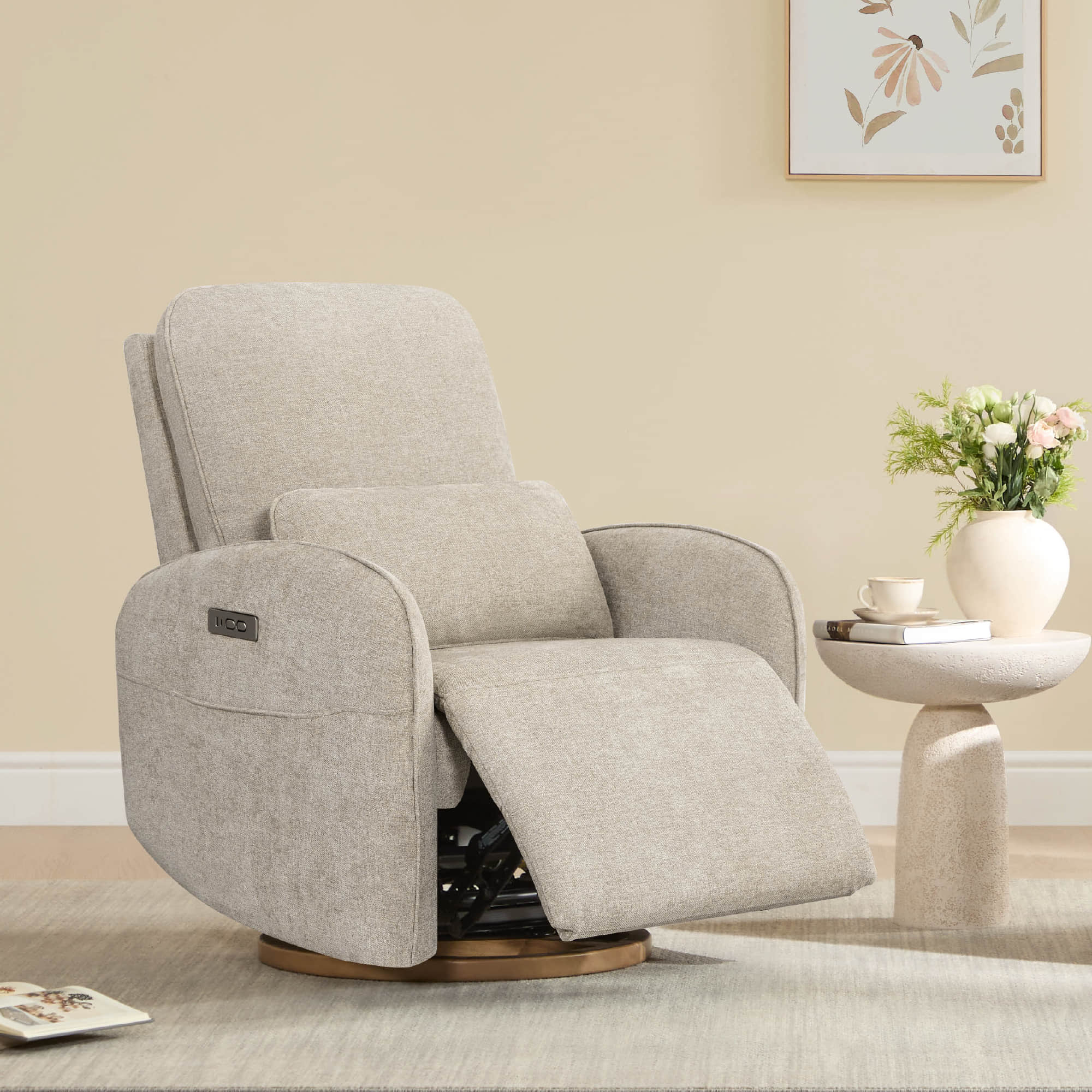 Errol Power Swivel Nursery Glider Recliner - Image 32
