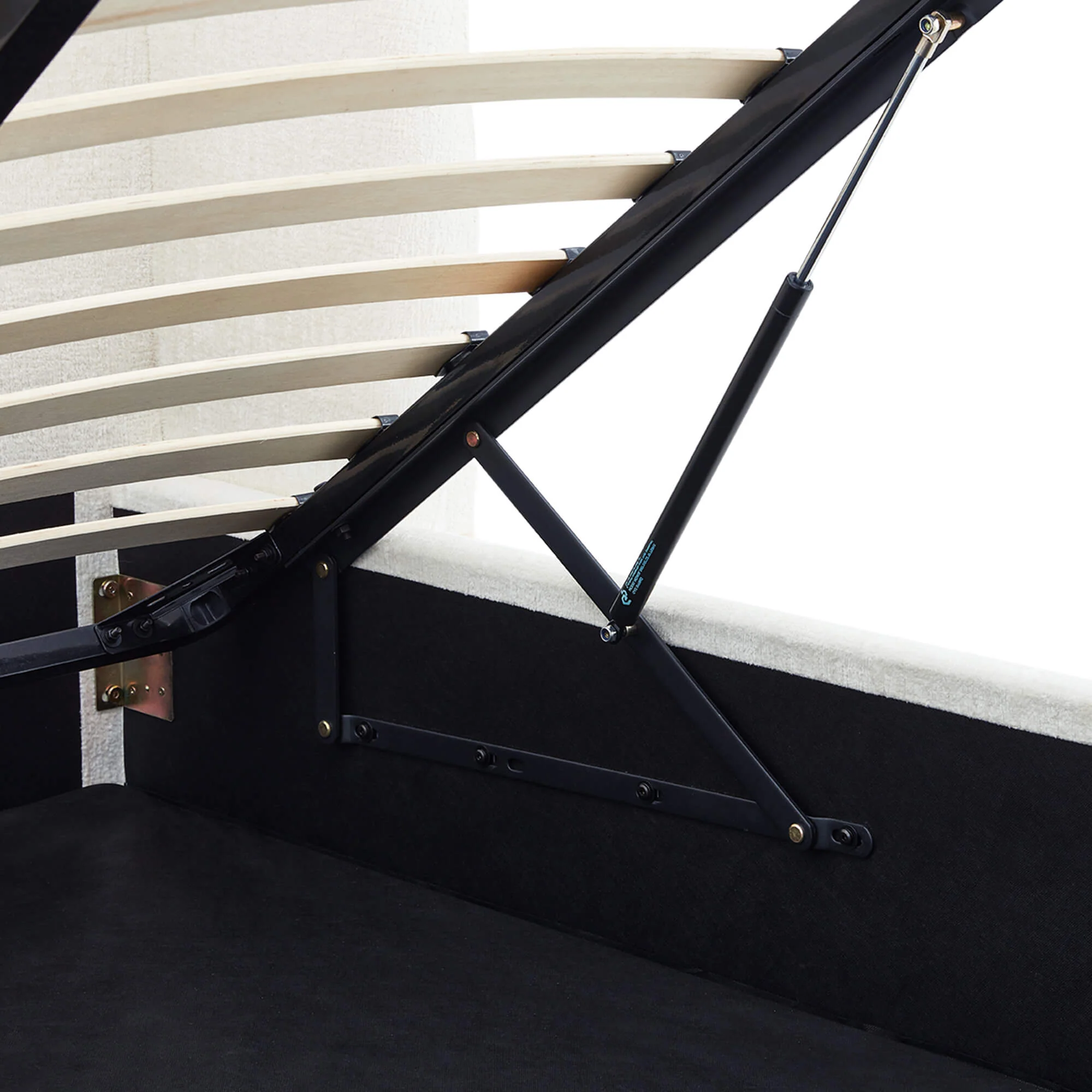 Evie Wingback Upholstered Storage Platform Bed - Image 18