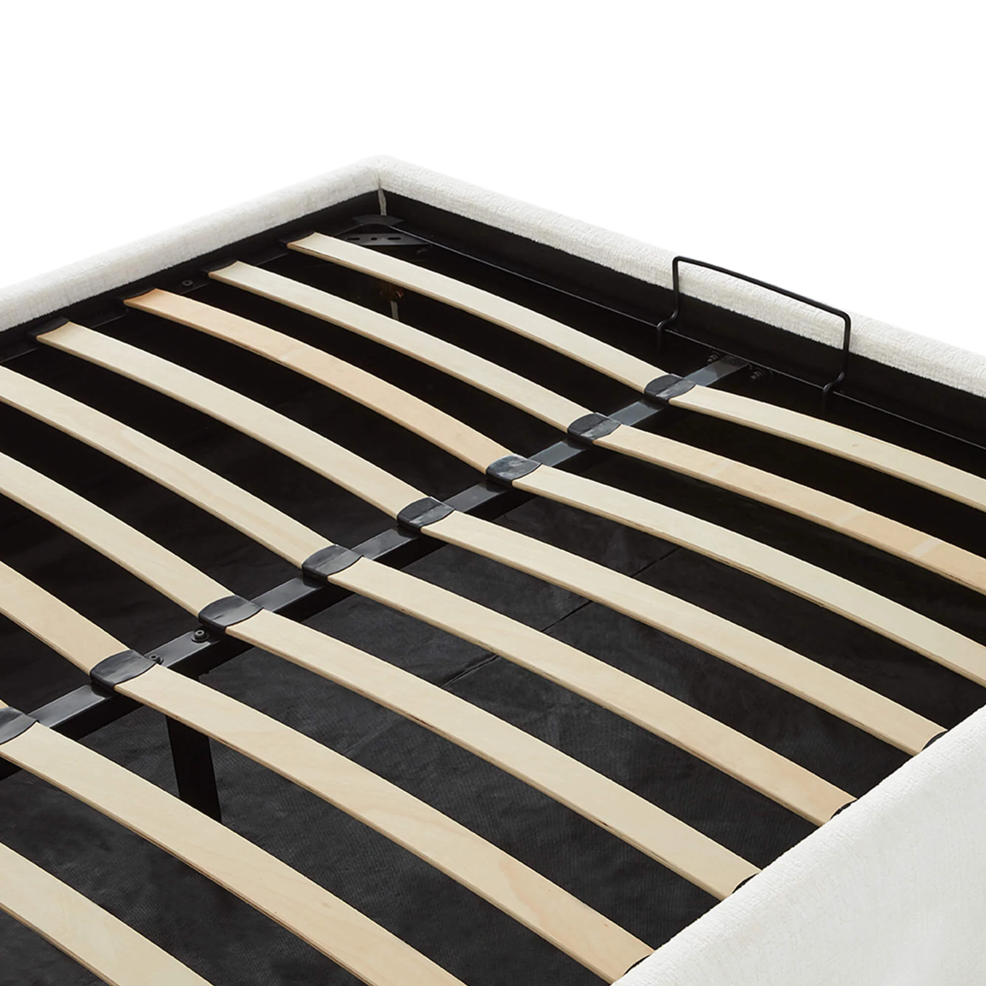 Evie Wingback Upholstered Storage Platform Bed - Image 19