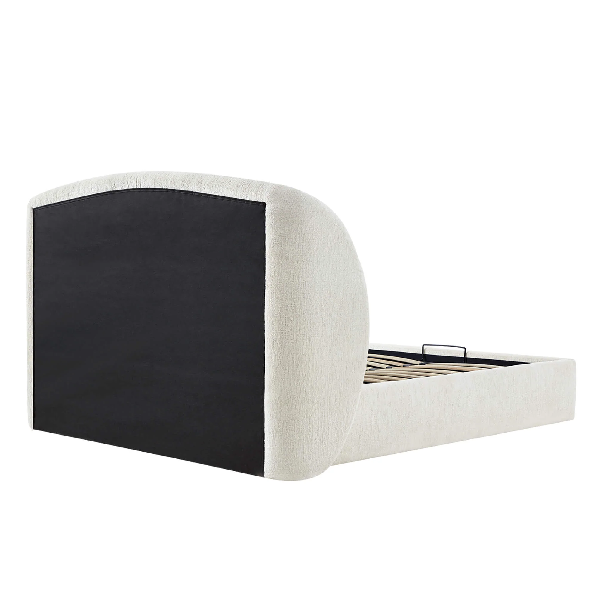 Evie Wingback Upholstered Storage Platform Bed - Image 20