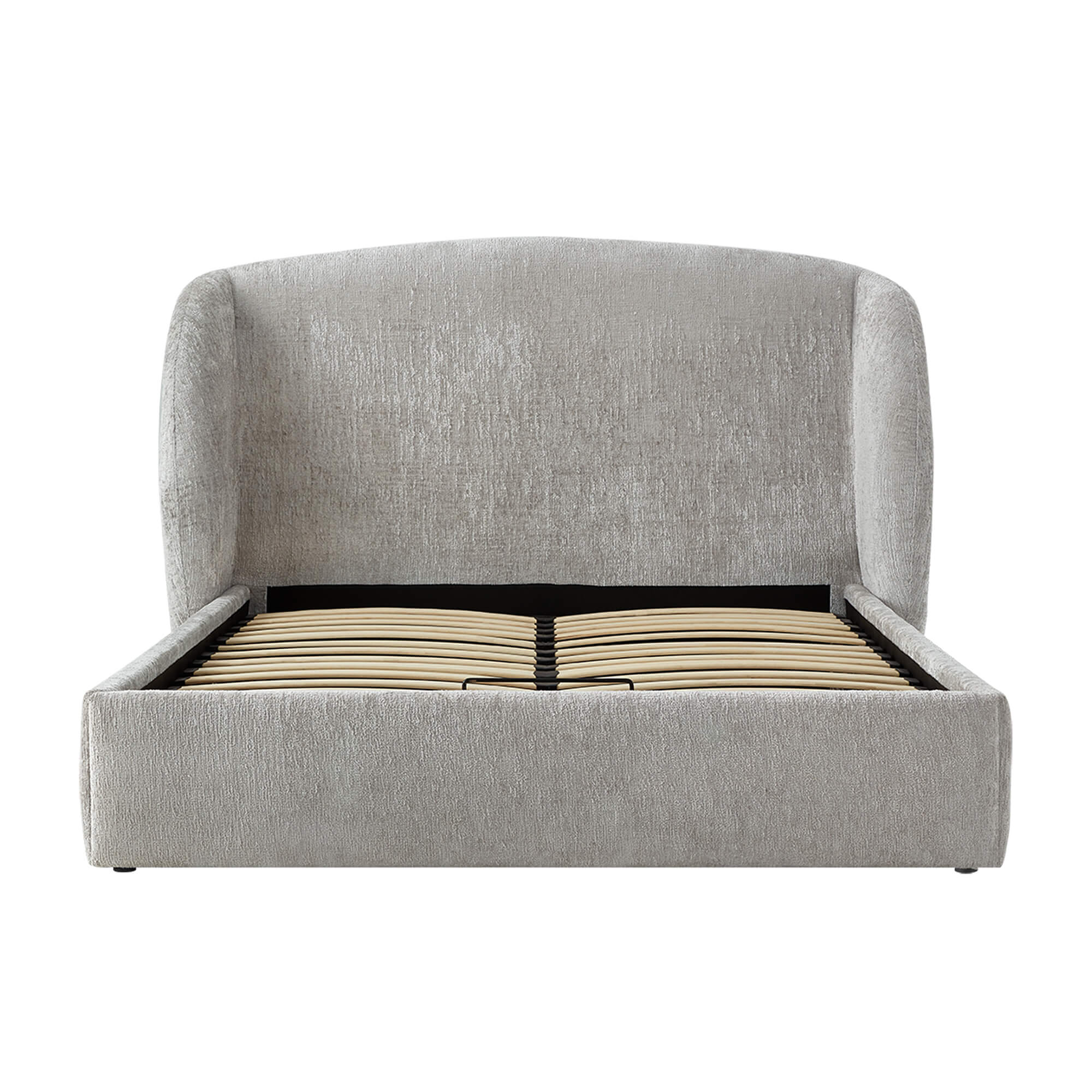 Evie Wingback Upholstered Storage Platform Bed - Image 21