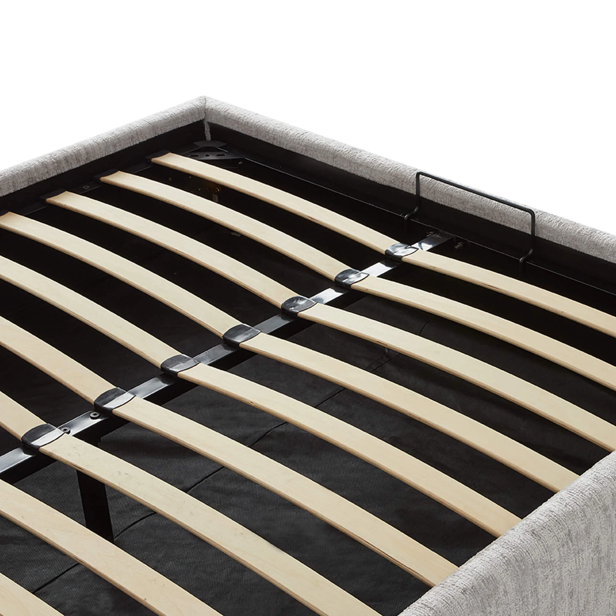 Evie Wingback Upholstered Storage Platform Bed - Image 26