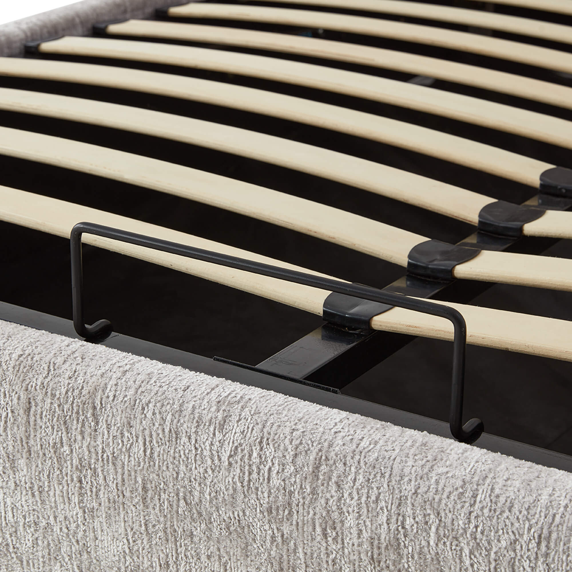 Evie Wingback Upholstered Storage Platform Bed - Image 28